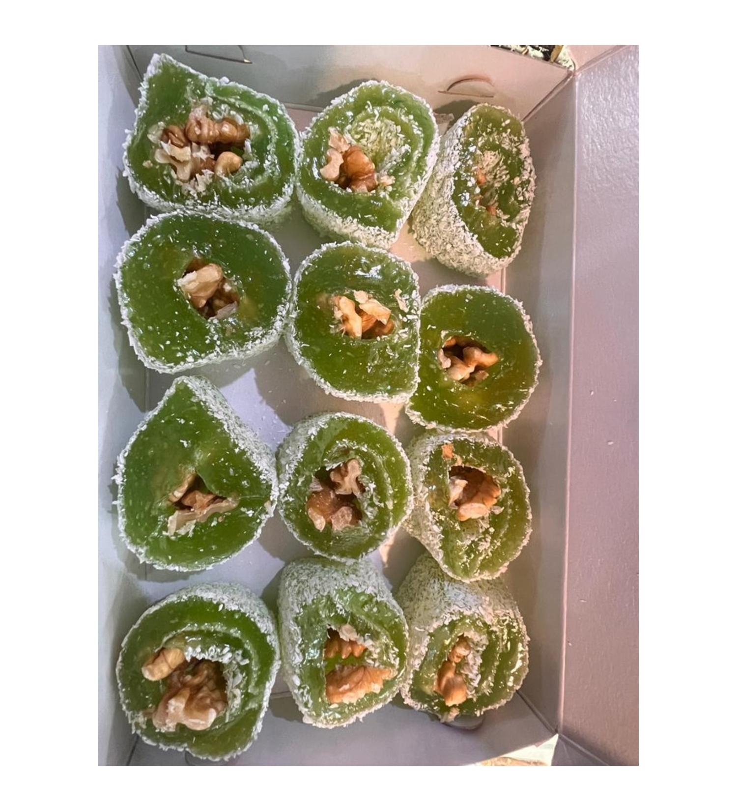 G ven ekerleme Walnut Wrap Kiwi Turkish Delight 1kg