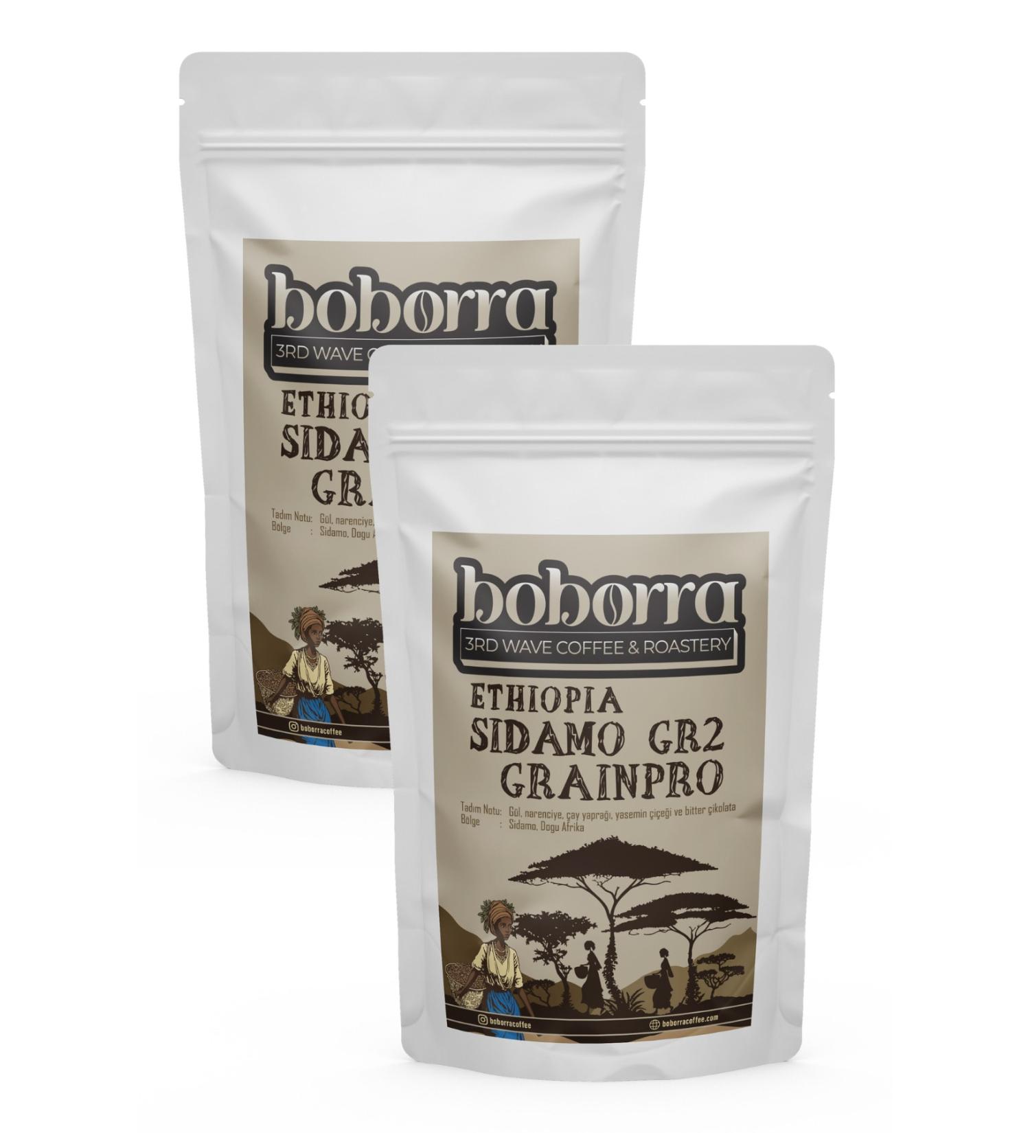 Boborra Coffee Ethiopia Sidamo gr 2 Grainpro 500 gr