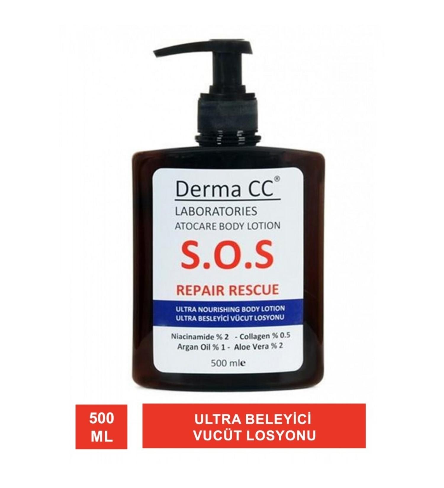 Derma CC LABORATORIES Derma Cc Sos Repair Rescue (Atocare Body Lotion) 500 Ml