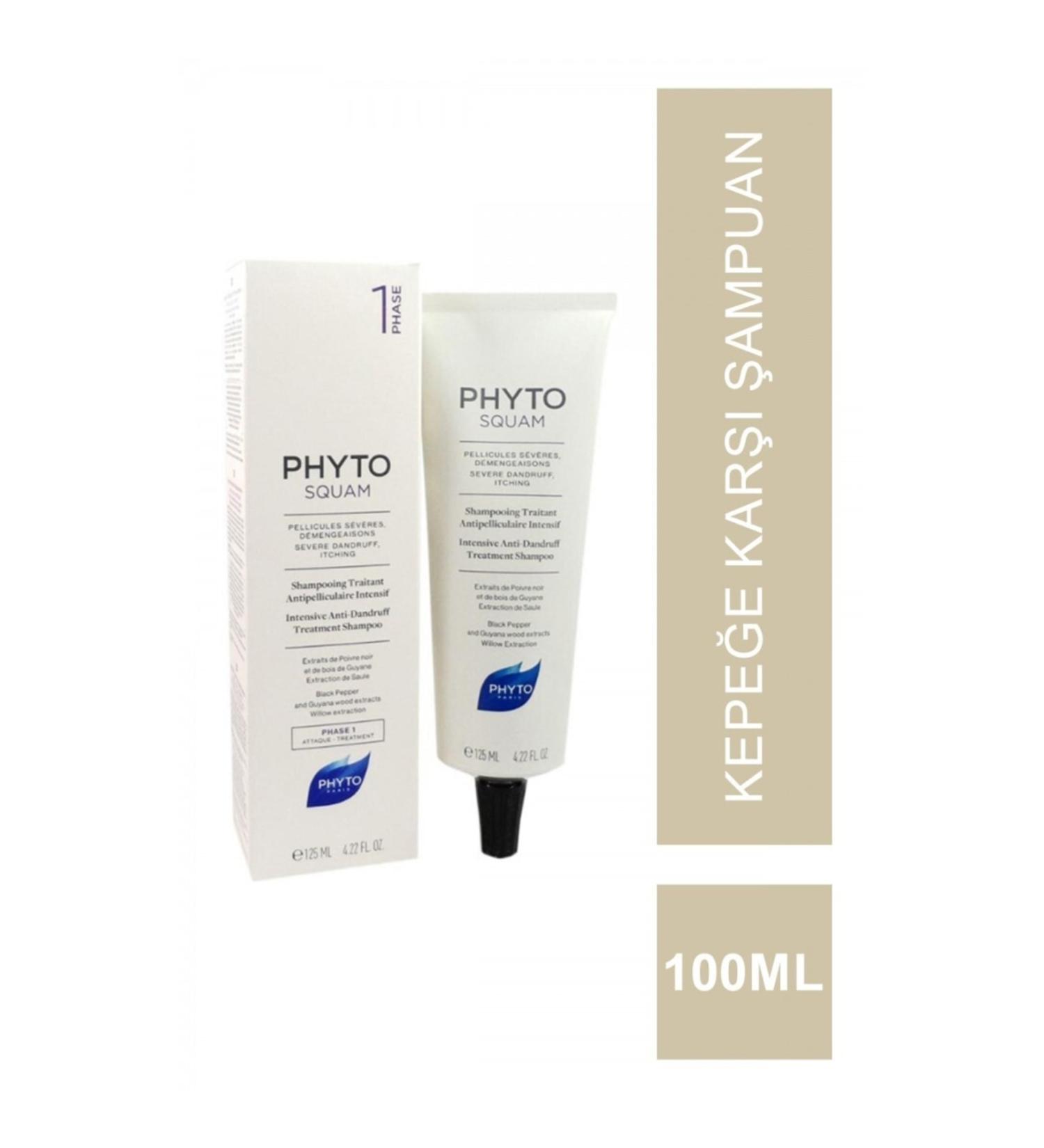 Phyto Squam Intense 100ml Anti-Dandruff Effective Intensive Conditioning Shampoo