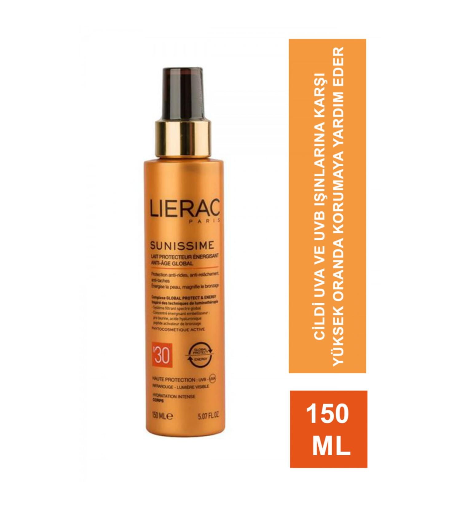 Lierac Sunissime Spf 30 Energizing Protective Milk Sun Milk 150 Ml