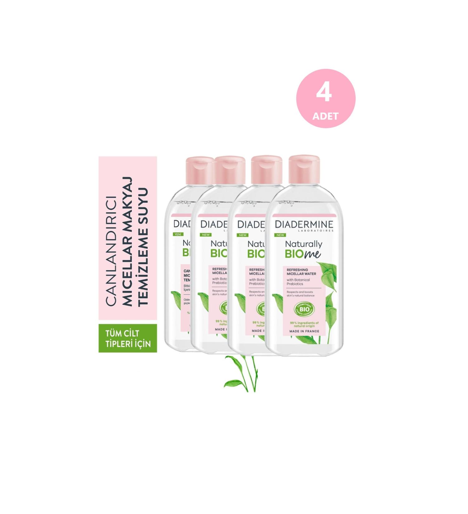 Diadermine Make-up Remover Water Bio Me Revitalizing X 4 Pieces