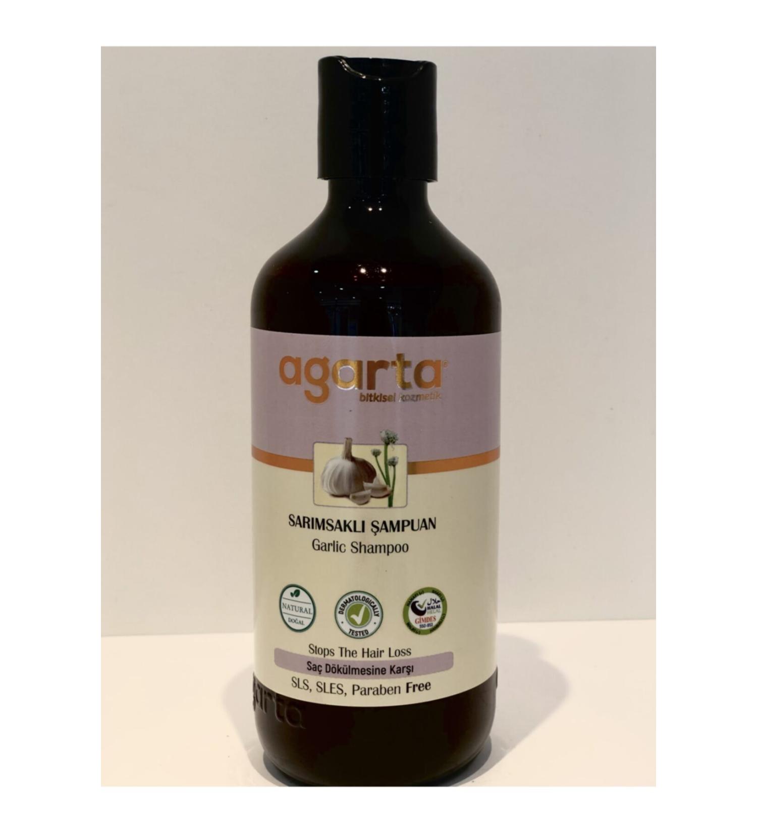 Agarta Natural Shampoo Garlic 400 ml