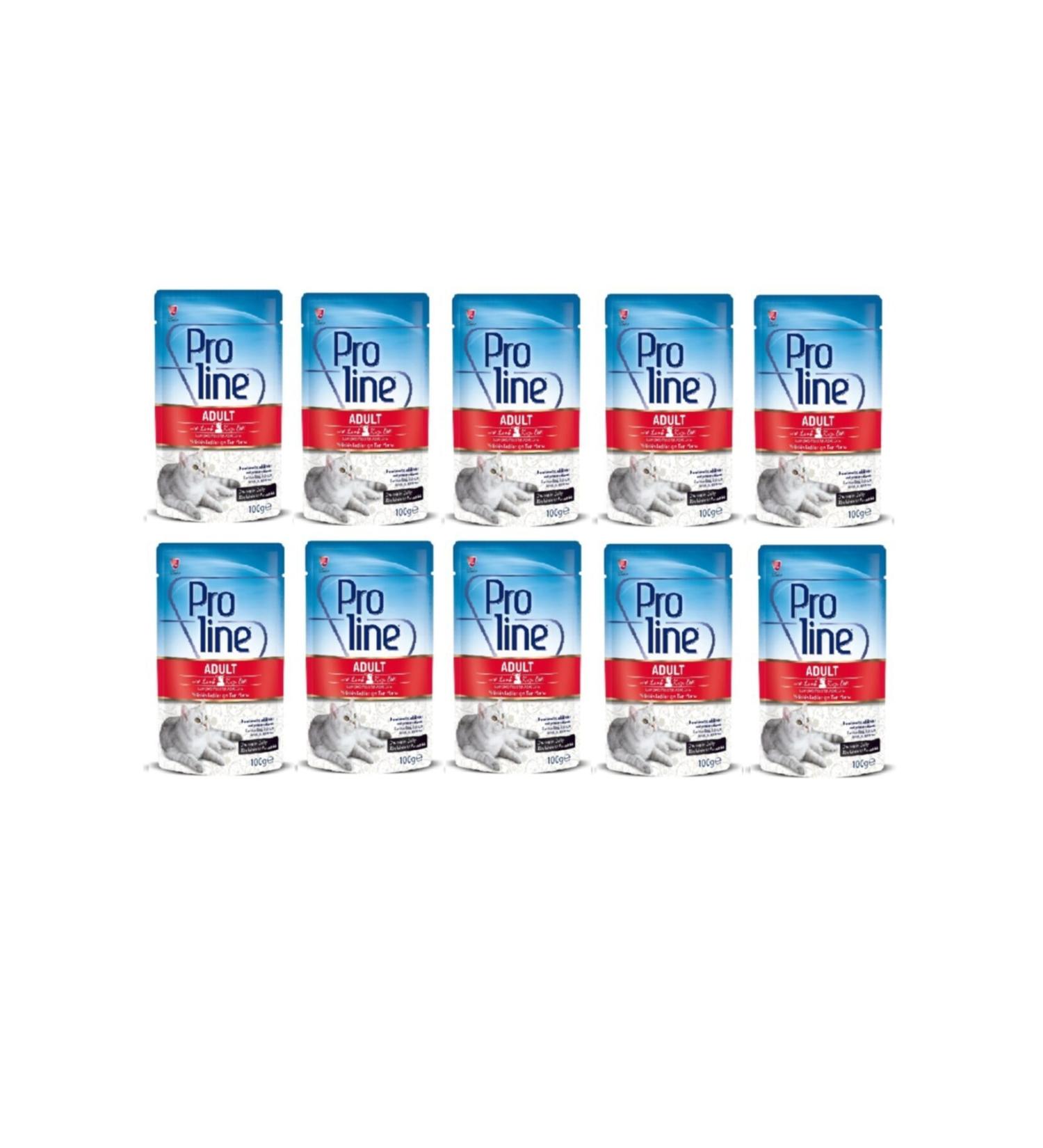Proline Proline Lamb Meat Pouch Adult Cat Food 100 gr 10 Pieces