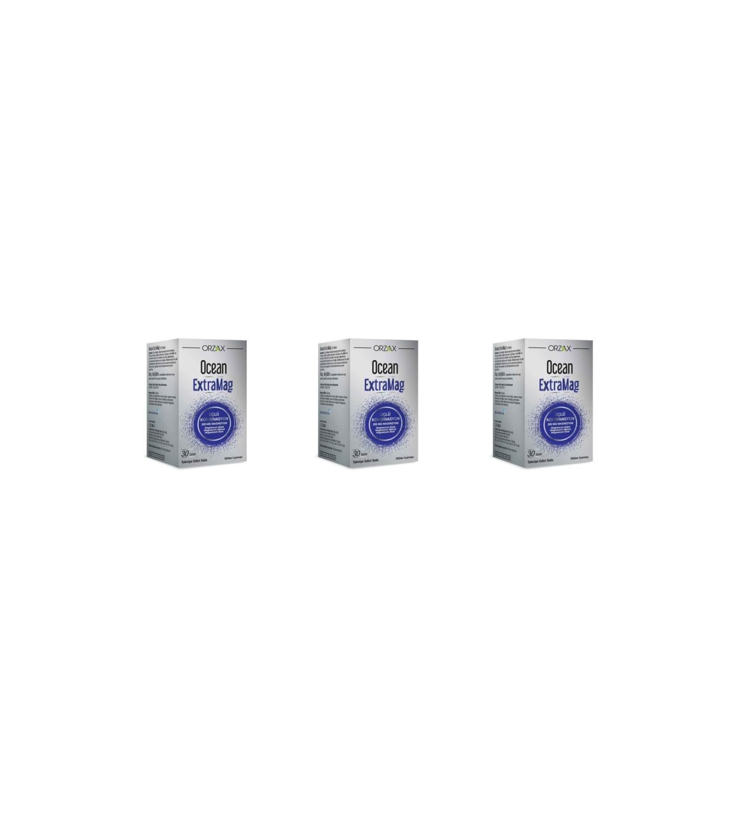 Ocean Ocean Extramag 200 Mg Magnesium 30 Tablets 3 Pack