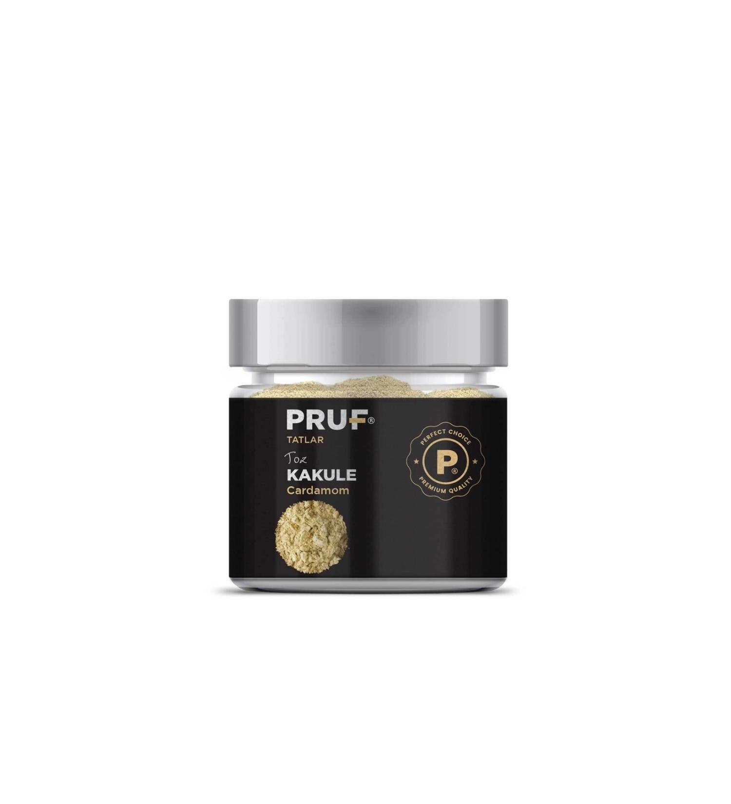 PRUF Cardamom Powder 110gr. Glass Jar