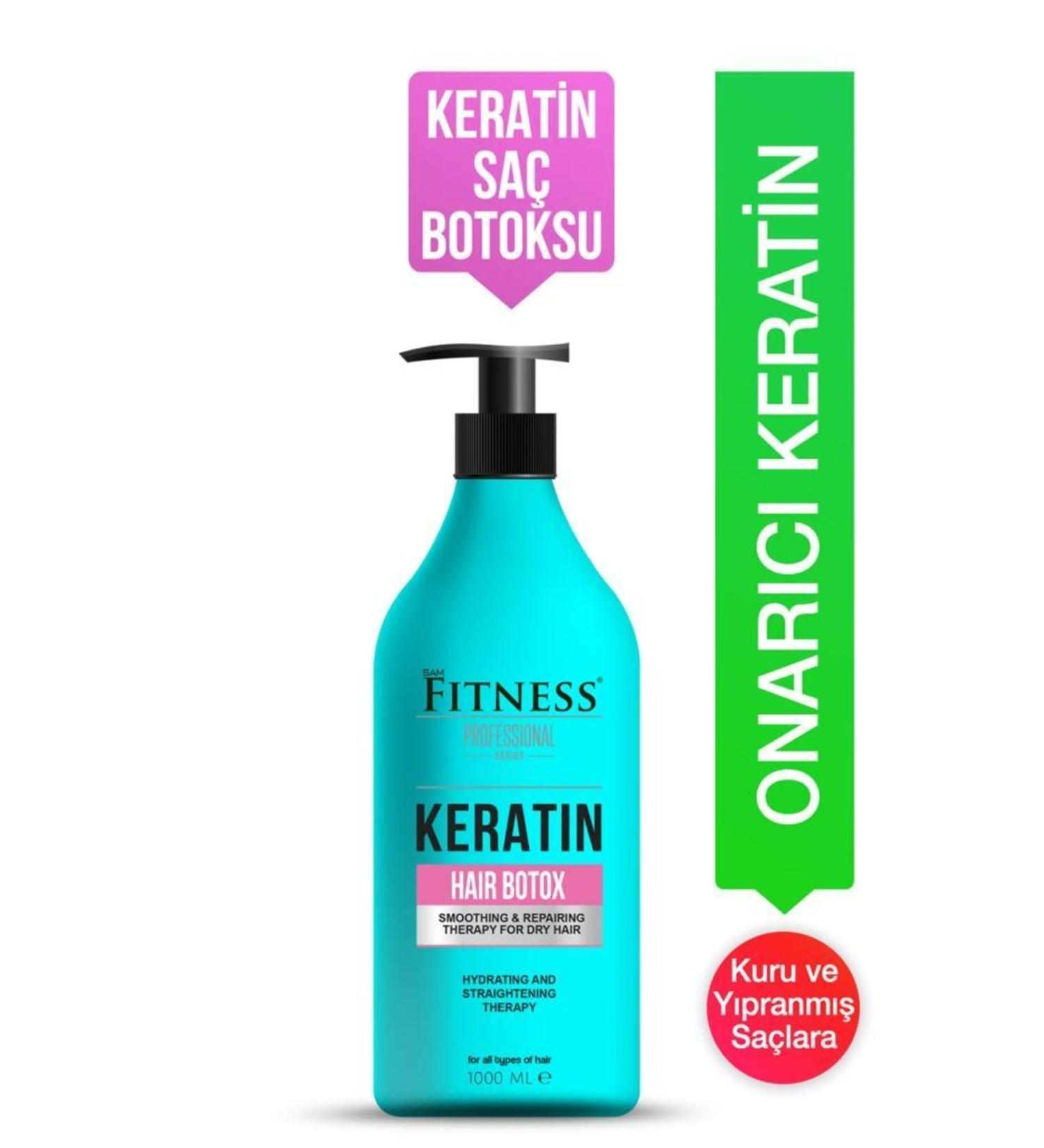 Fitness Professional Keratin Hair Botox 1000 ml for Repairing Damaged Hair with Detox Effect - Buy Online on GoSupps.com