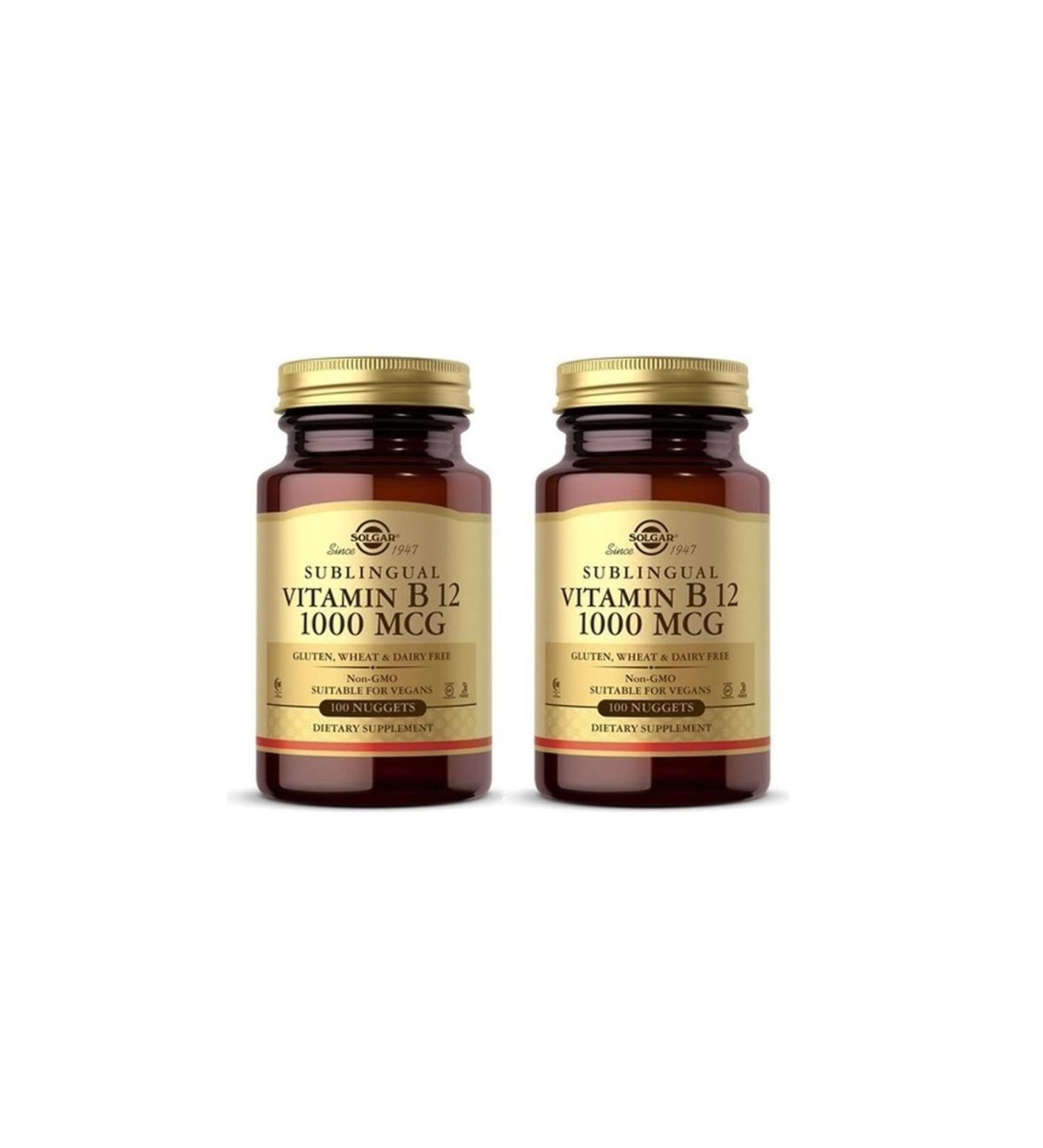 Solgar Vitamin B12 1000 Mcg 100 Sublingual Tablets-2 Pieces-skt:07/2026
