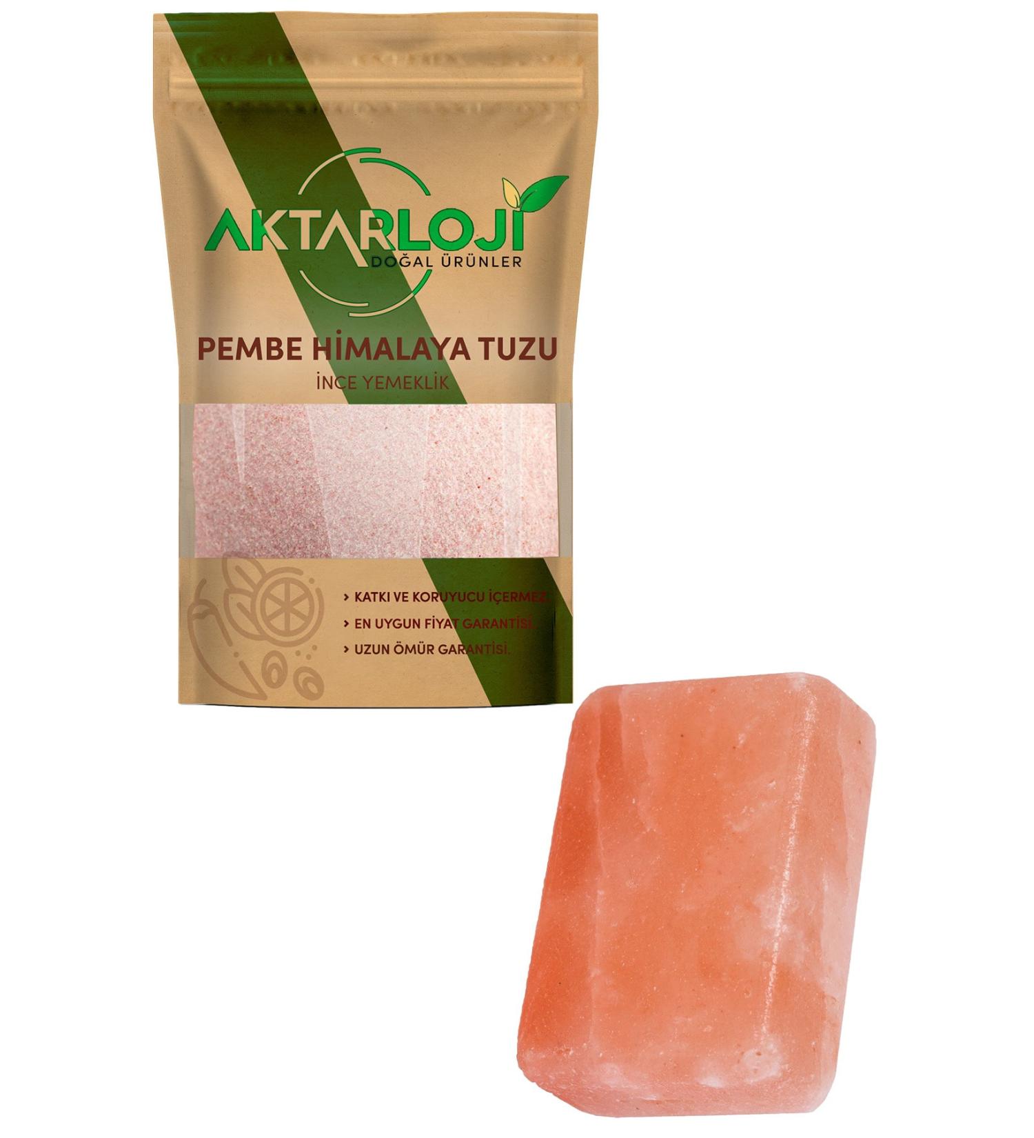 Aktarloji 2 Kg Ground Fine Himalayan Salt for Cooking + Large Himalayan Salt Soap