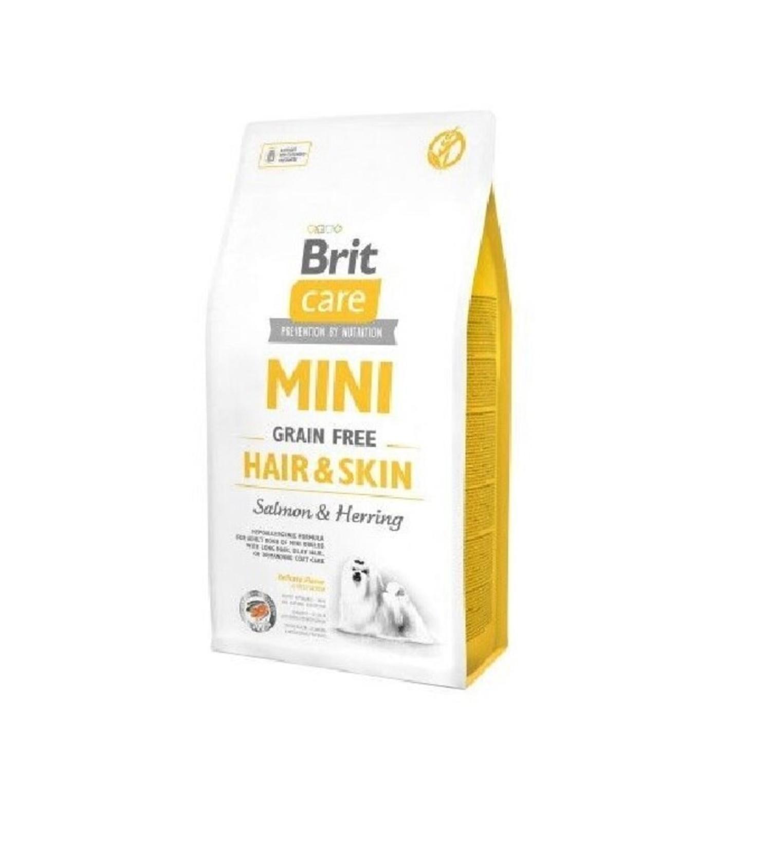 Brit Care Haircare Salmon Grain Free Mini Breed Adult Dog Food 7 Kg