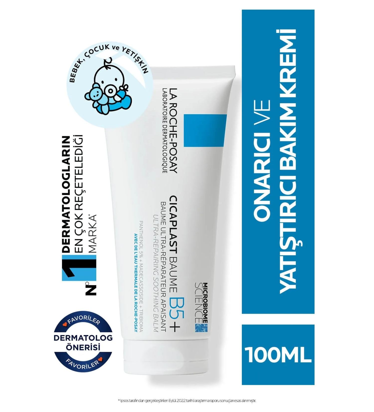 La Roche Posay Cicaplast Baume B5 100 ml - Repairing Care Cream for Dry and Irritated Skin - Buy Online on GoSupps.com