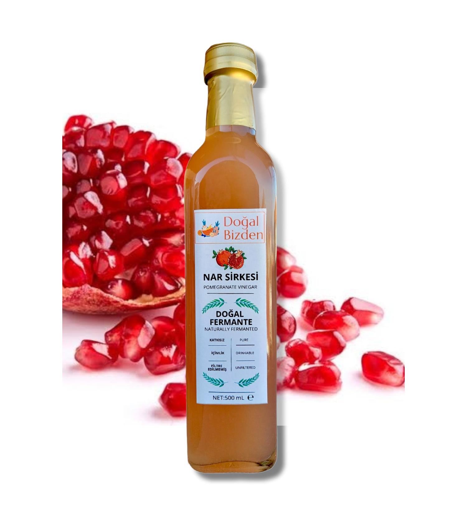 Natural From Us Natural Fermented Pomegranate Vinegar Soft Drink 500ml Glass