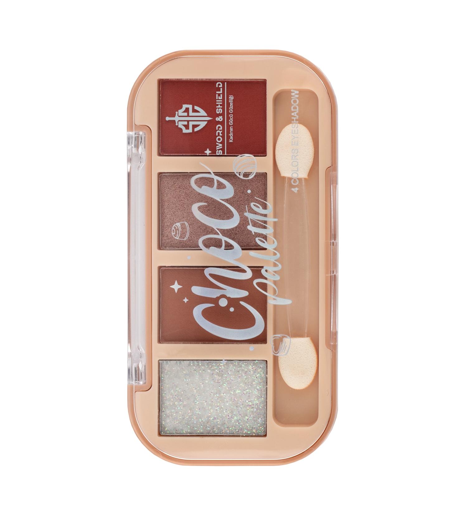 Sword & Shield S&s Choco Glitter 4 Color Eyeshadow 01