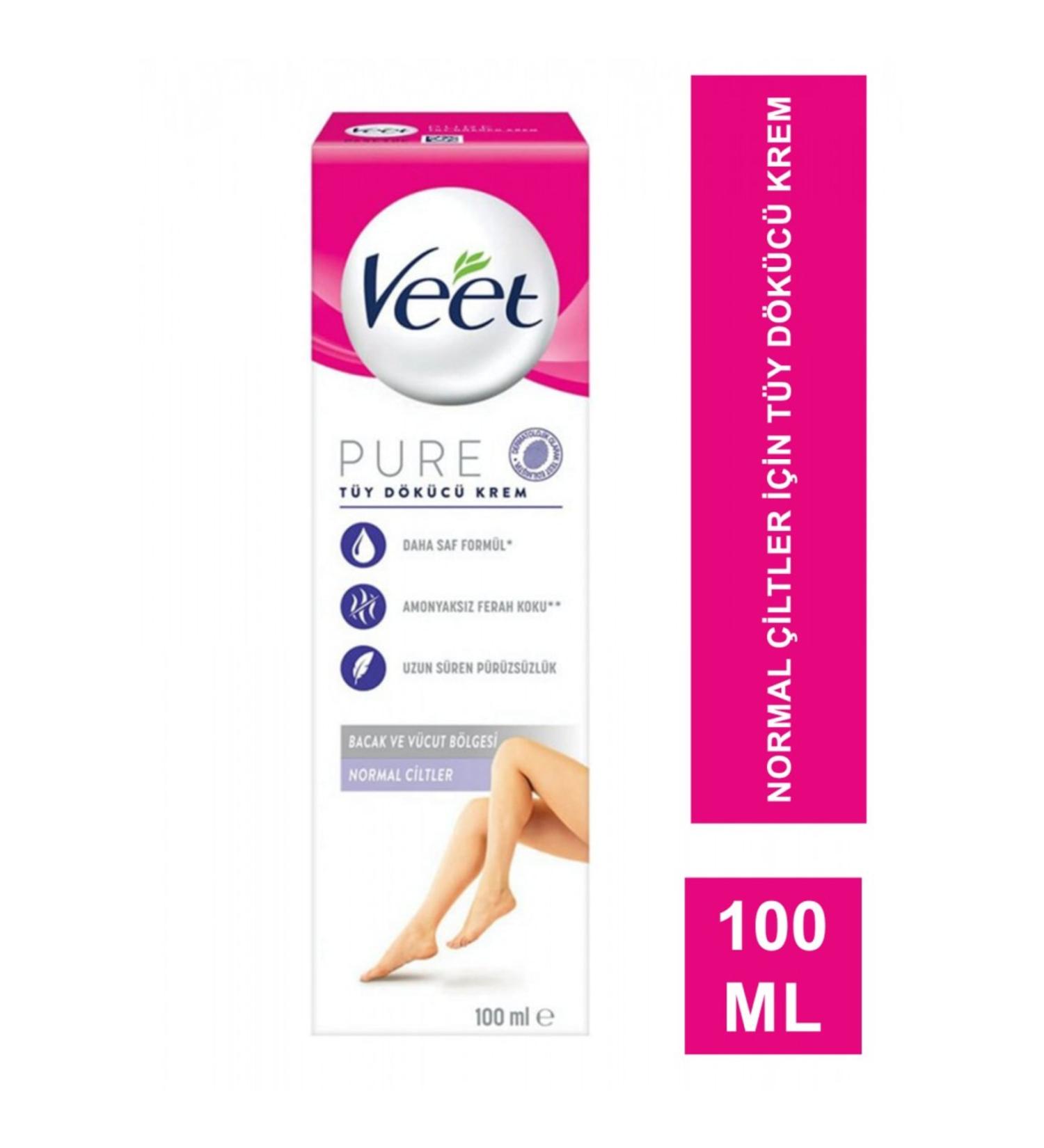 Veet Pure Hair Removal Cream For Normal Skin 100 ml