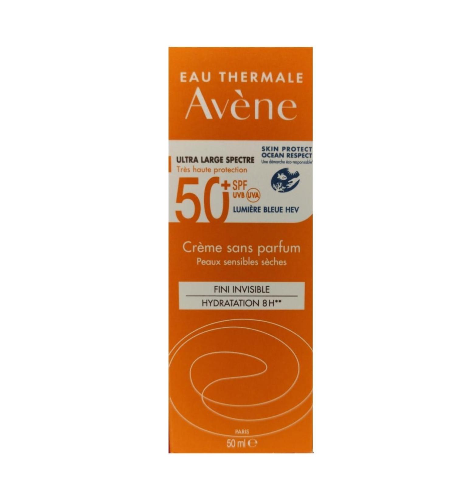 Avene 8h Hydration Dry Skin SPF50+ Sunscreen Cream 50 Ml