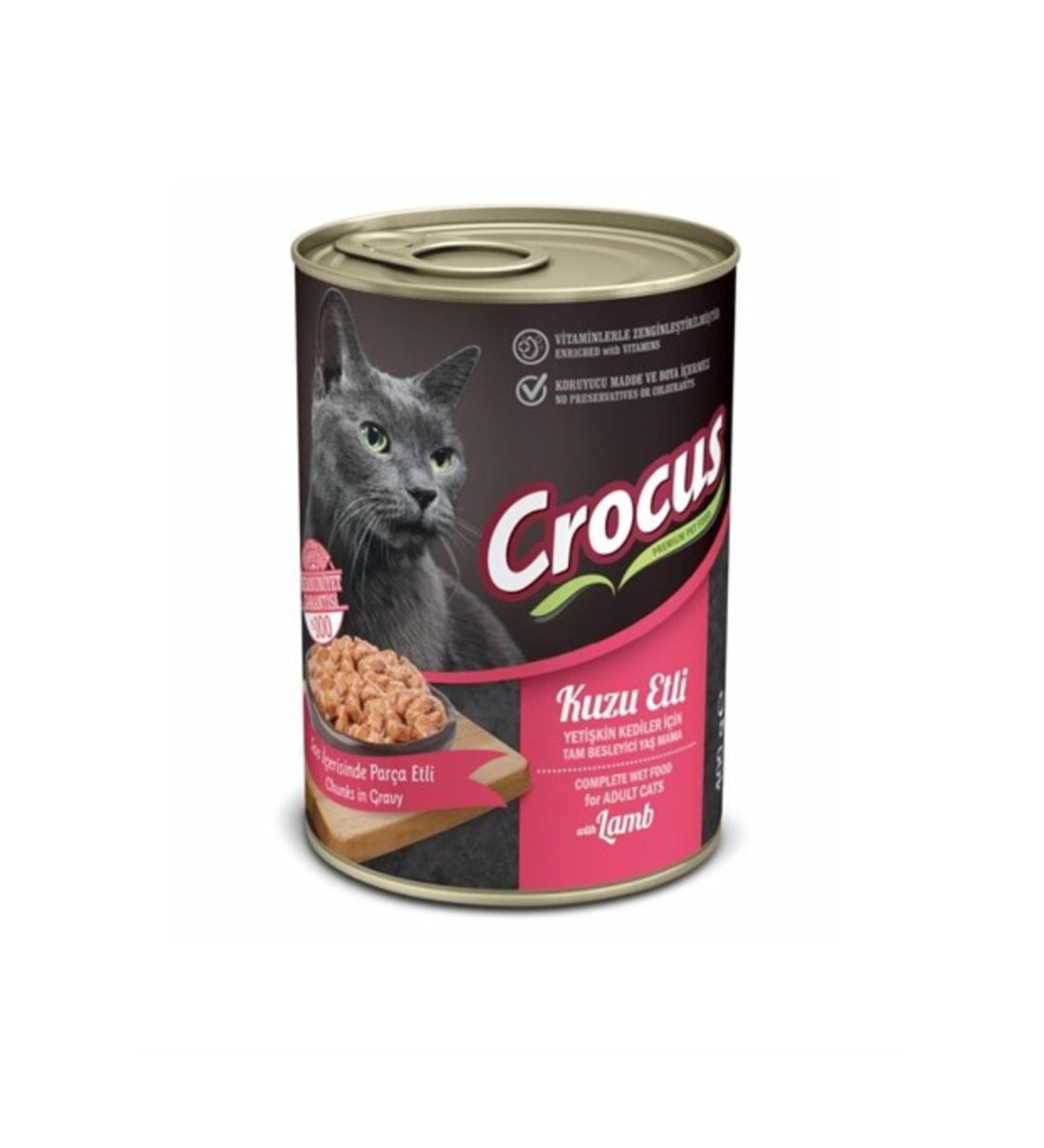 Crocus Lamb Adult Cat Canned Food 400 Gr X 12 Pieces