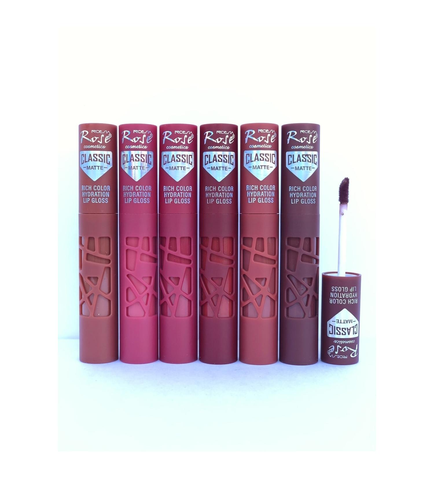 Roesia Rose Cosmetics Rose Classic Matte 6-Piece Lipstick Series