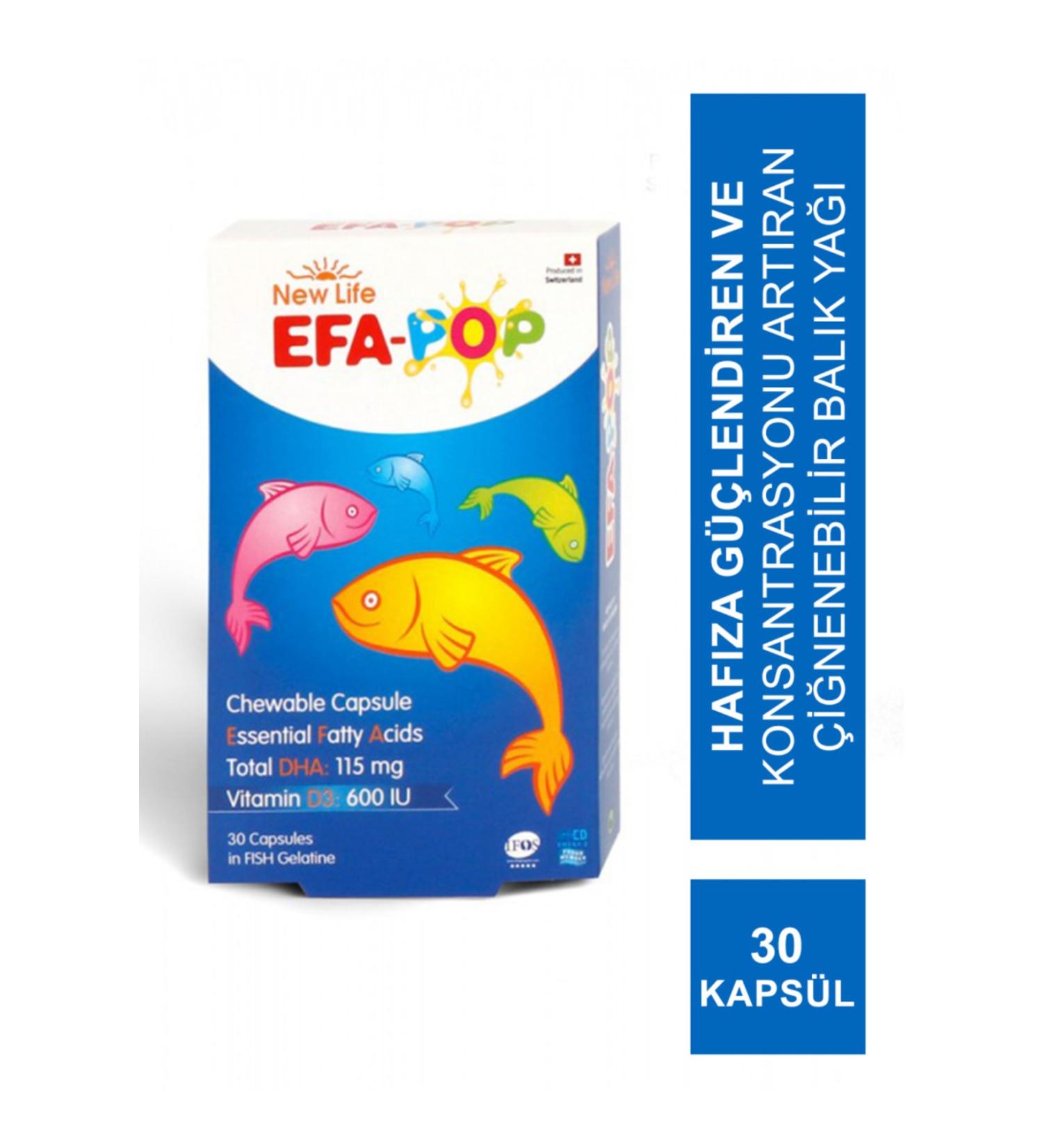 New Life New Life Pop 30 Capsules Chewable Fish Oil