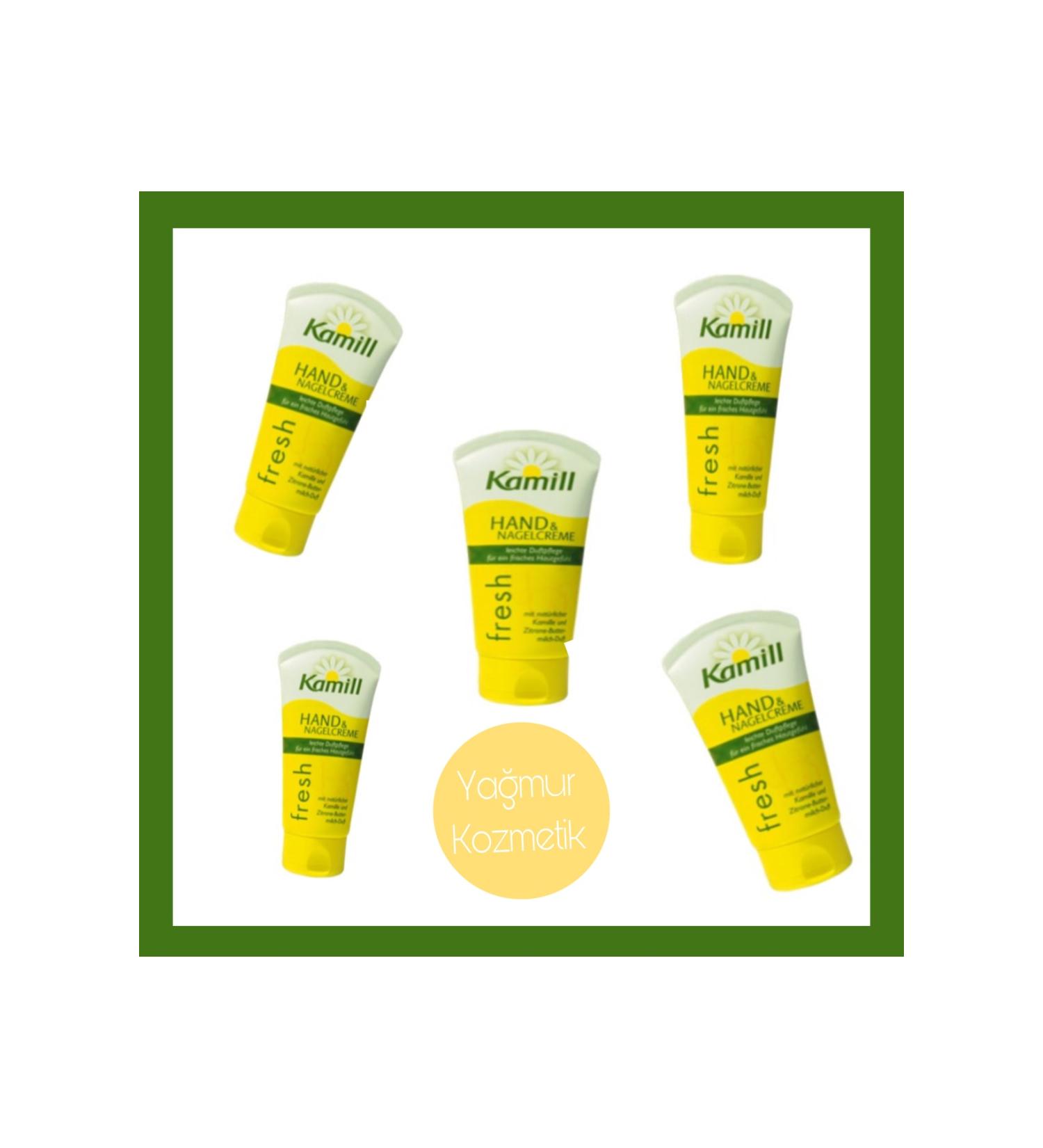 Kamill Fresh Hand & Nail Cream Tube 75ml Set of 5