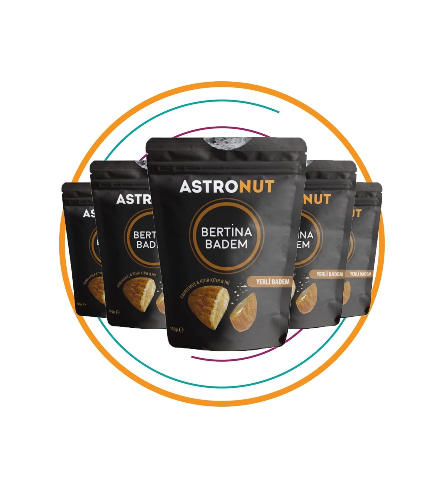 Astronut Almond Local Bertina Roasted 120 Gr (5 Pieces)