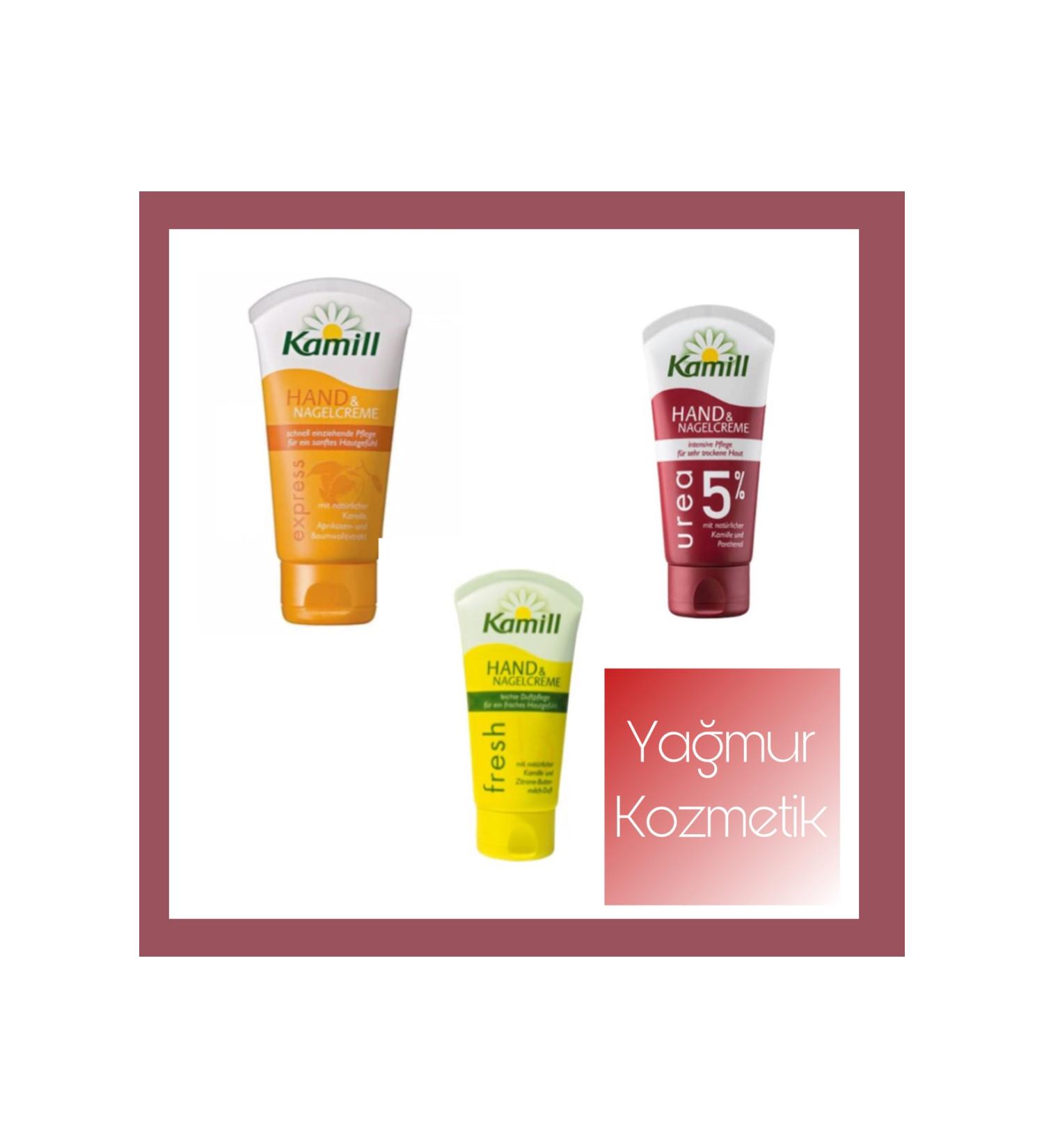Kamill Urea 5% 75ml+ Fresh Hand 75ml+ Express 75ml 3-Pack Hand and Nail Cream