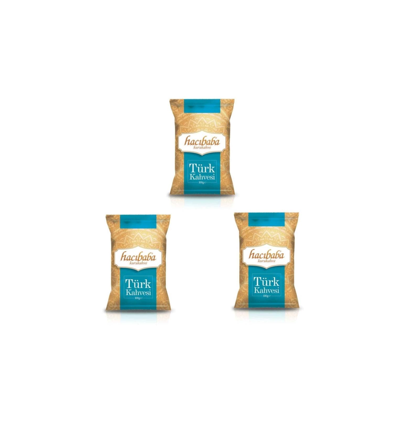 Hac baba Turkish Coffee - Foil 100gr - 3 Medium Roast Turkish Coffee