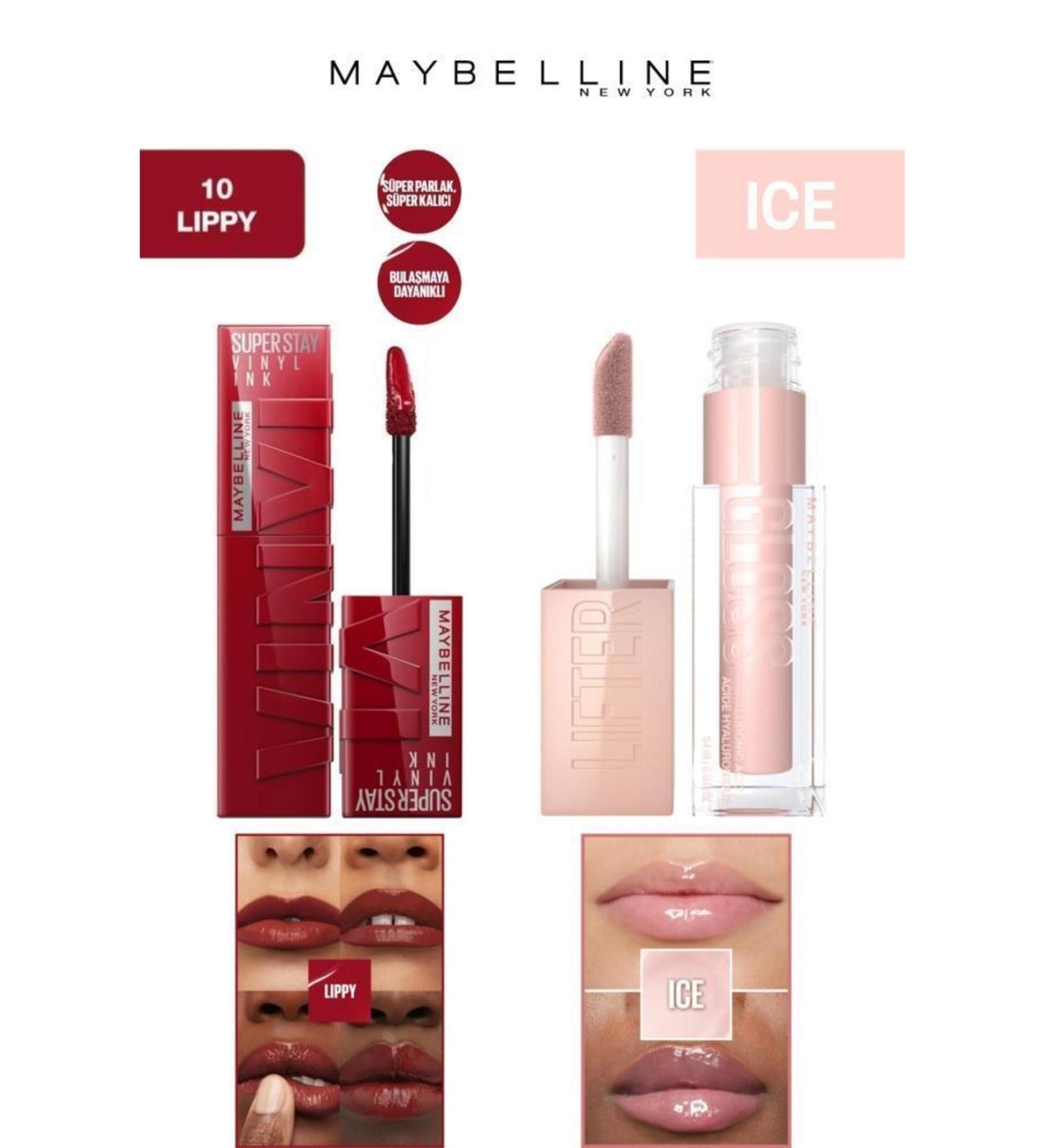 Maybelline New York Maybelline Lip Plumper Shine Lasting Shiny Lips Moisturizing Lip Gloss Set 10 L - Buy Online on GoSupps.com