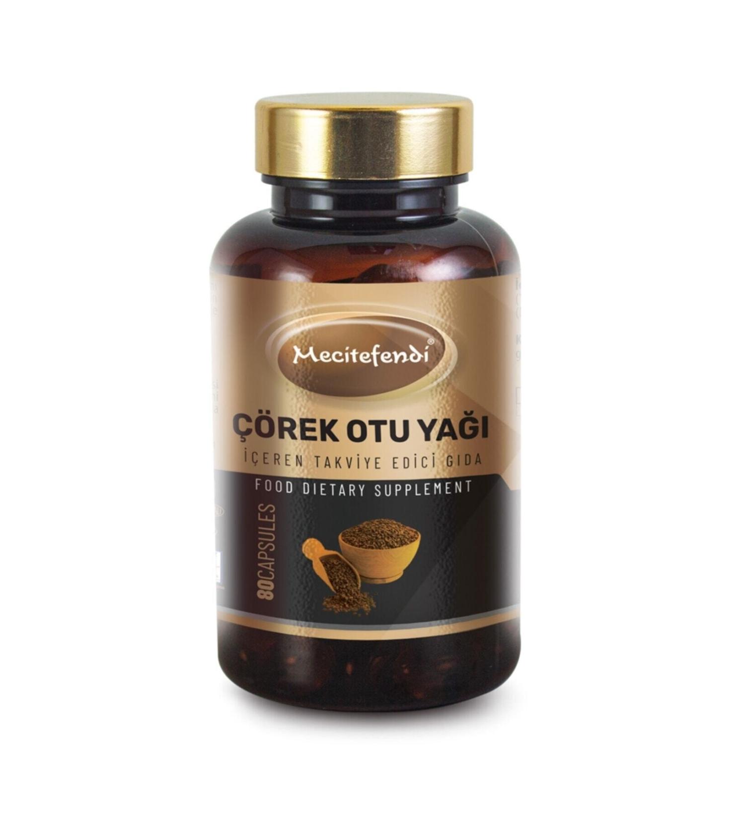 Mecit Efendi Black Cumin Capsule 80 Capsules 1300 Mg.