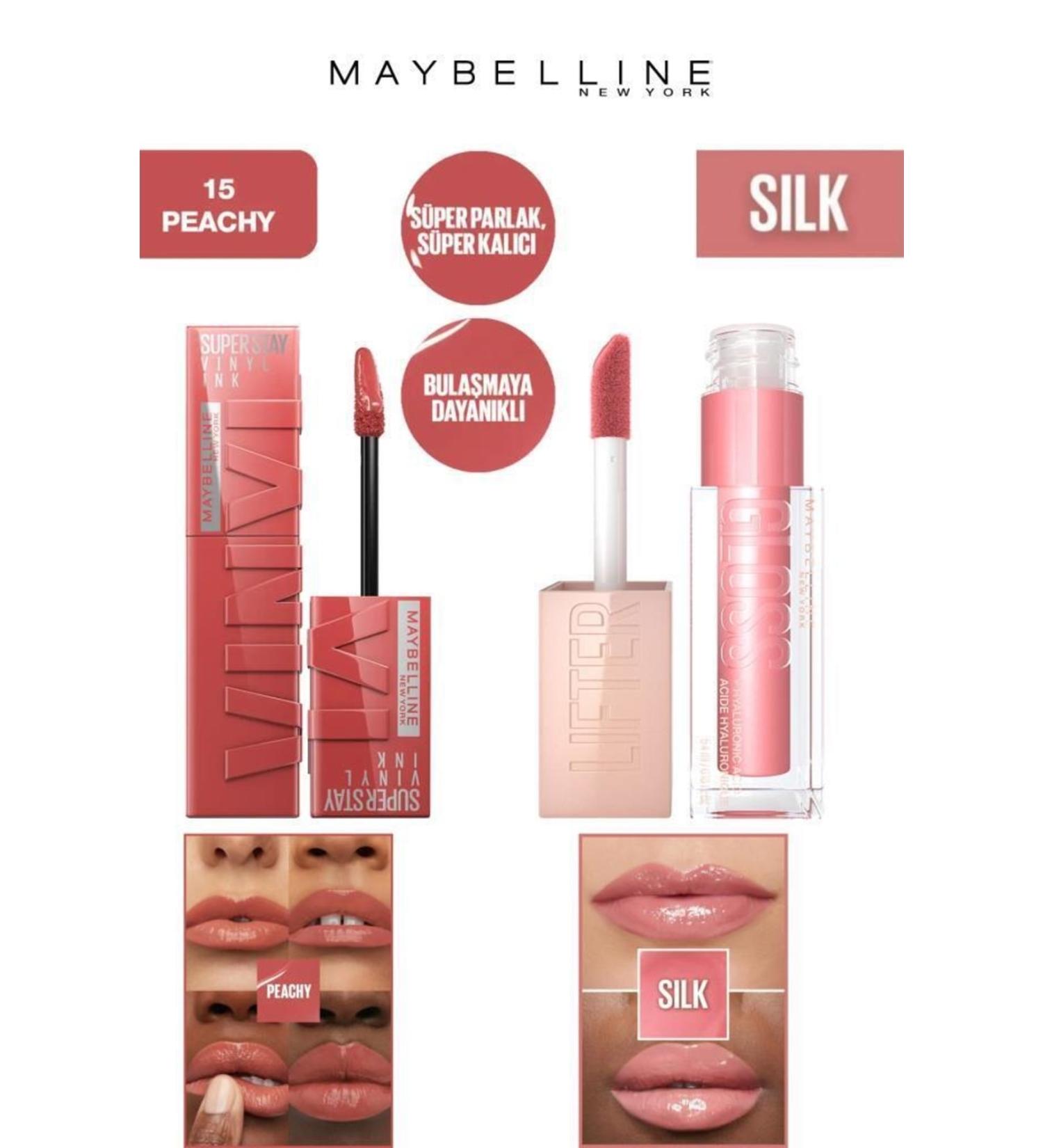 Maybelline New York Maybelline Lip Plumper Shine Lasting Shiny Lips Moisturizing Lip Gloss Set 15 P - Buy Online on GoSupps.com