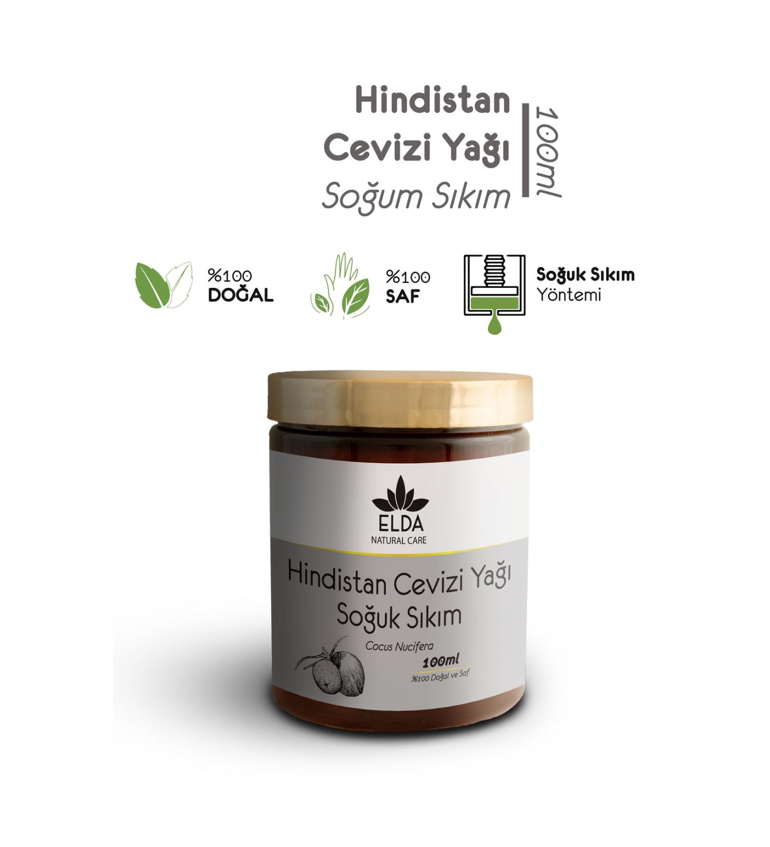 EldaNaturalcare Coconut Oil Cold Pressed 100ml