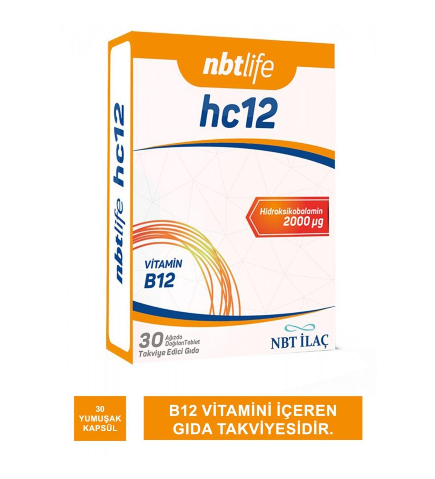 NBT Life Hc12 30 Capsules Containing B12
