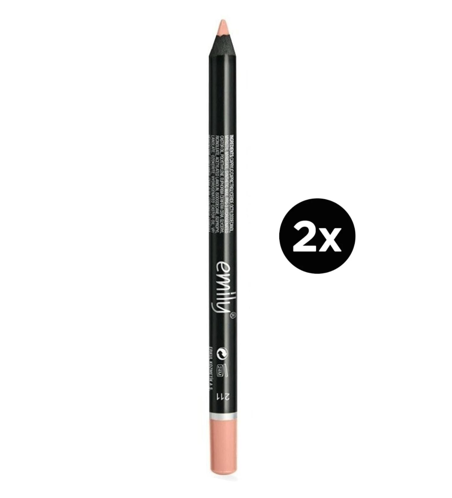 Golden Rose Emily Lip Pencil No: 211 2 Pieces