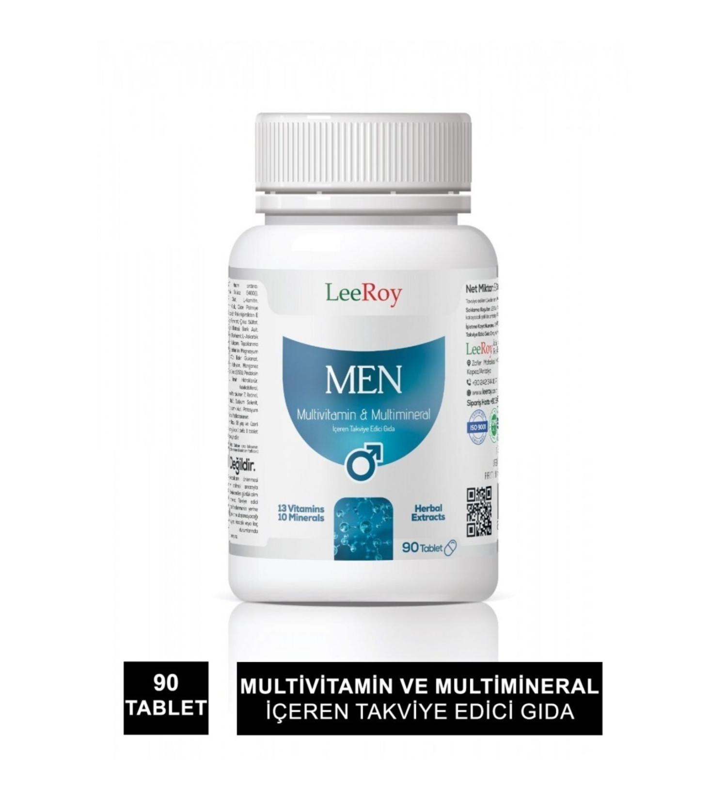 LeeRoy Men Multivitamin & Multimineral 90 Tablets