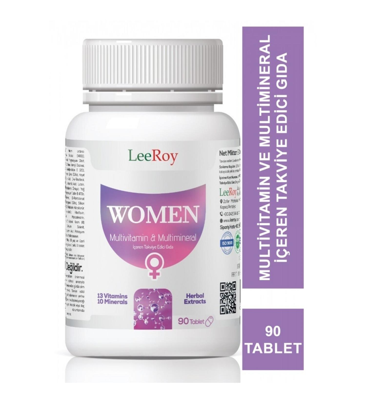 LeeRoy Women Multivitamin & Multimineral 90 Tablets