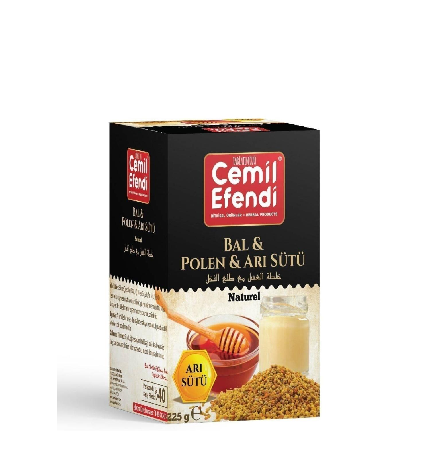 Cemil Efendi Royal Jelly Honey Pollen Paste 225gr Immunity Booster