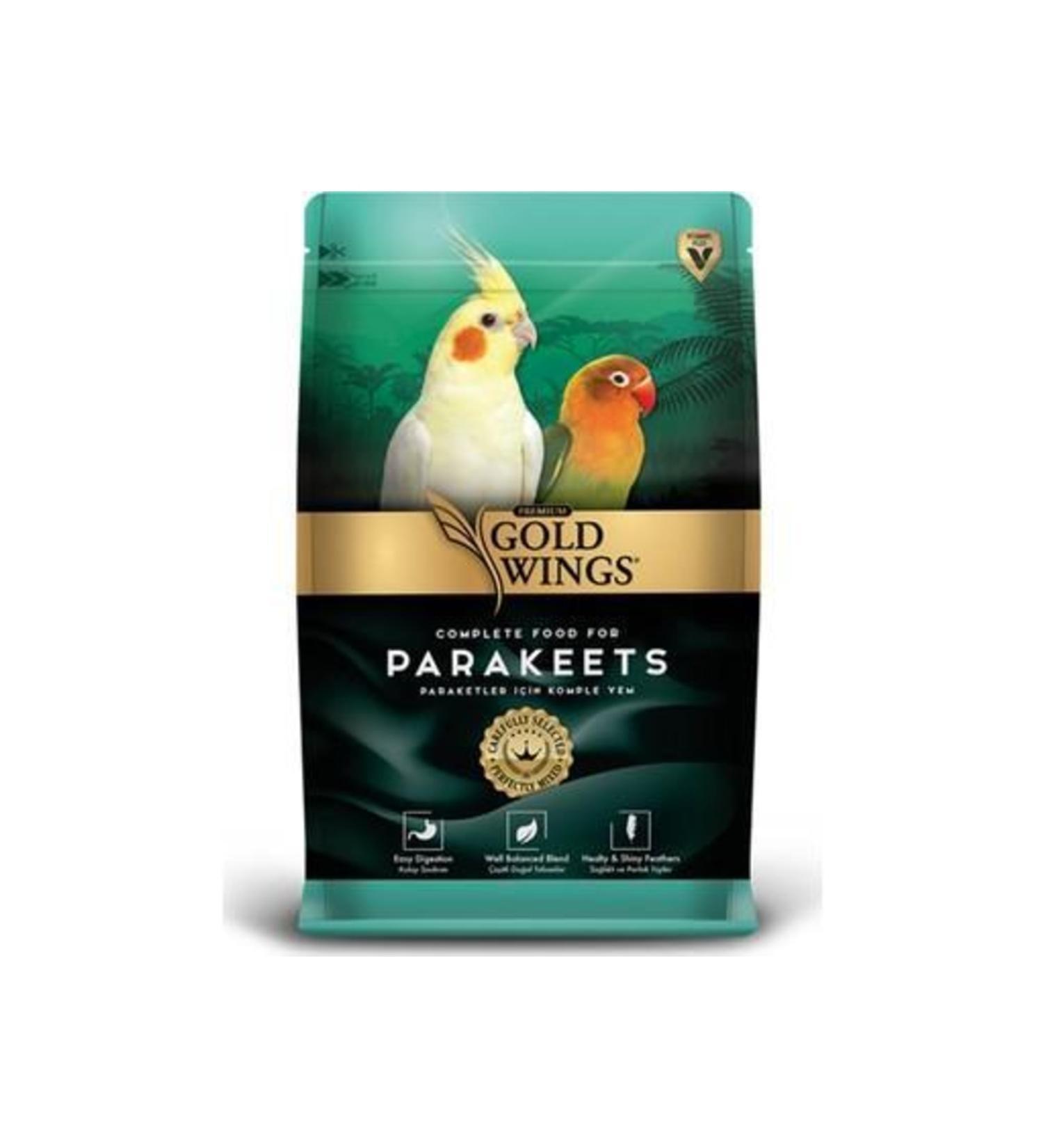 Gold Wings Premium Parakeet Food 1 Kg X 6 Pieces