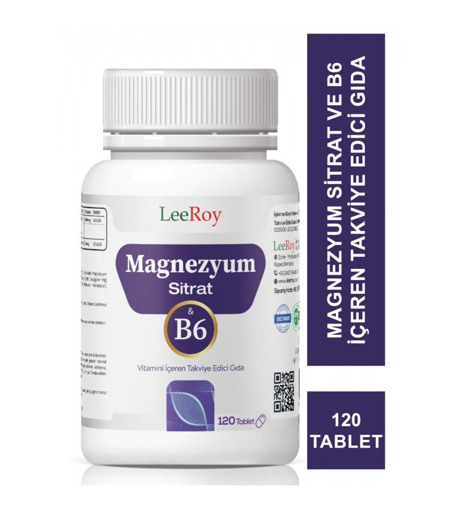 LeeRoy Magnesium Citrate 120 Tablets