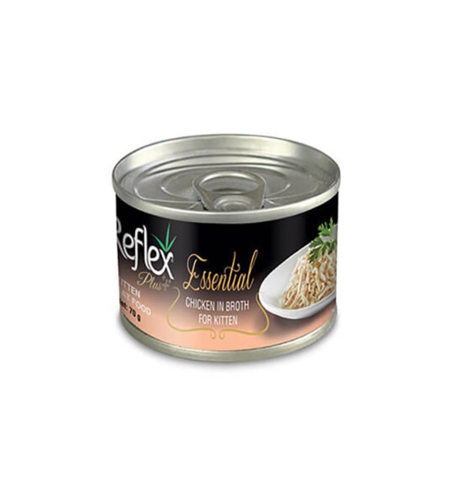 Reflex Essential Chicken Kitten Canned Food 24x70 Gr