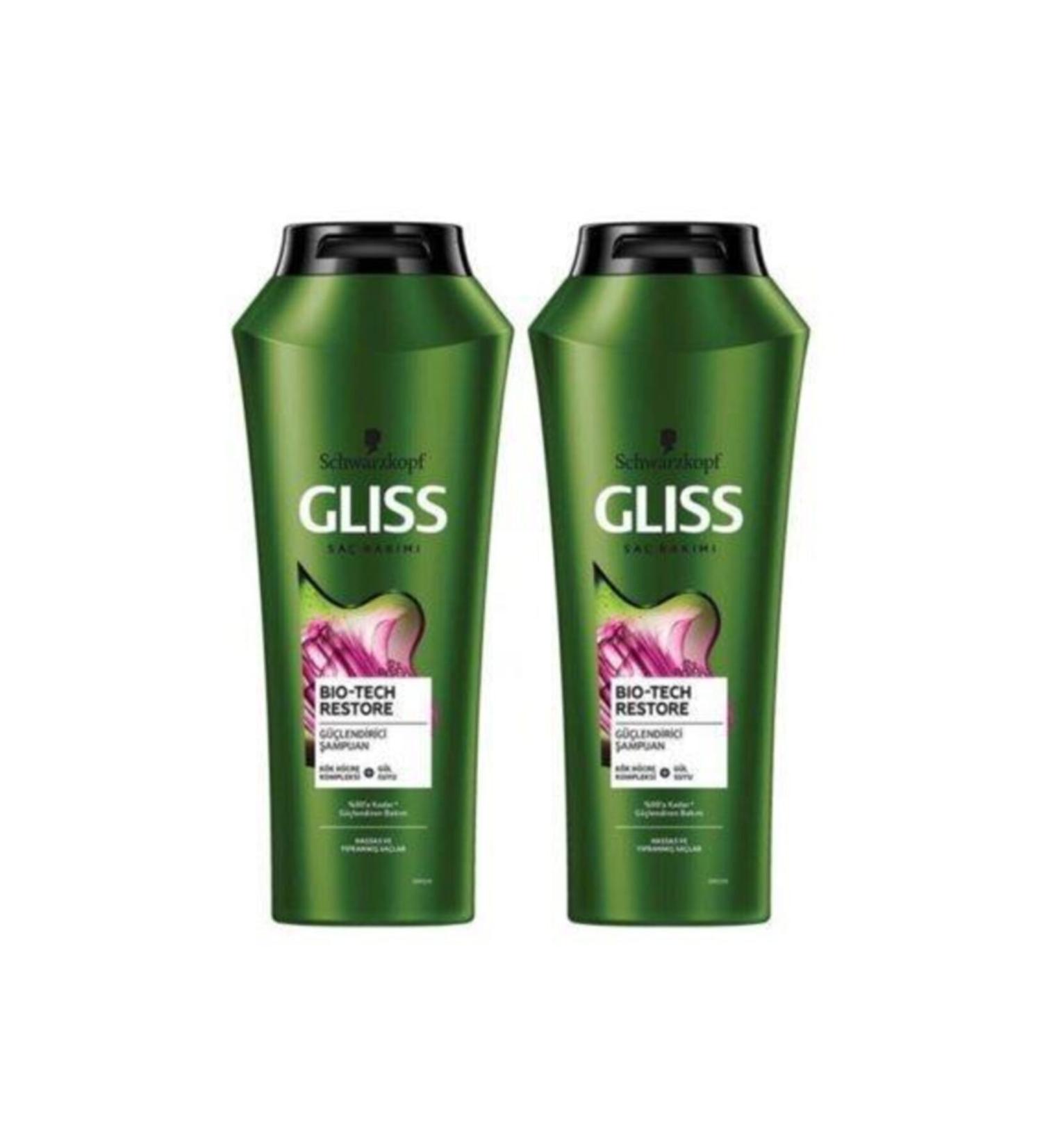 Gliss Shampoo 500ml Biotech+500ml Shampoo