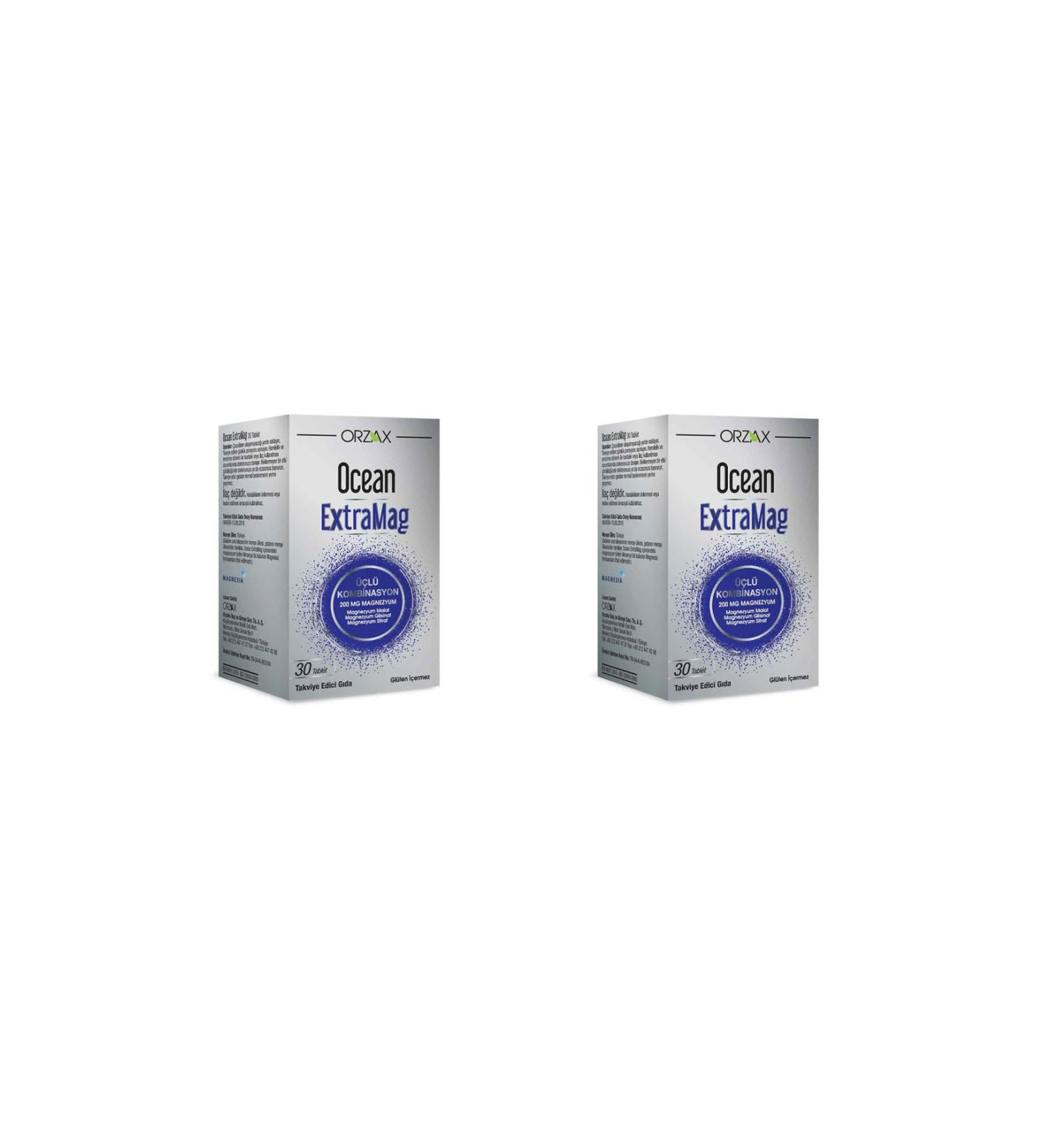 Ocean Ocean Extramag 200 Mg Magnesium 30 Tablets 2 Pack