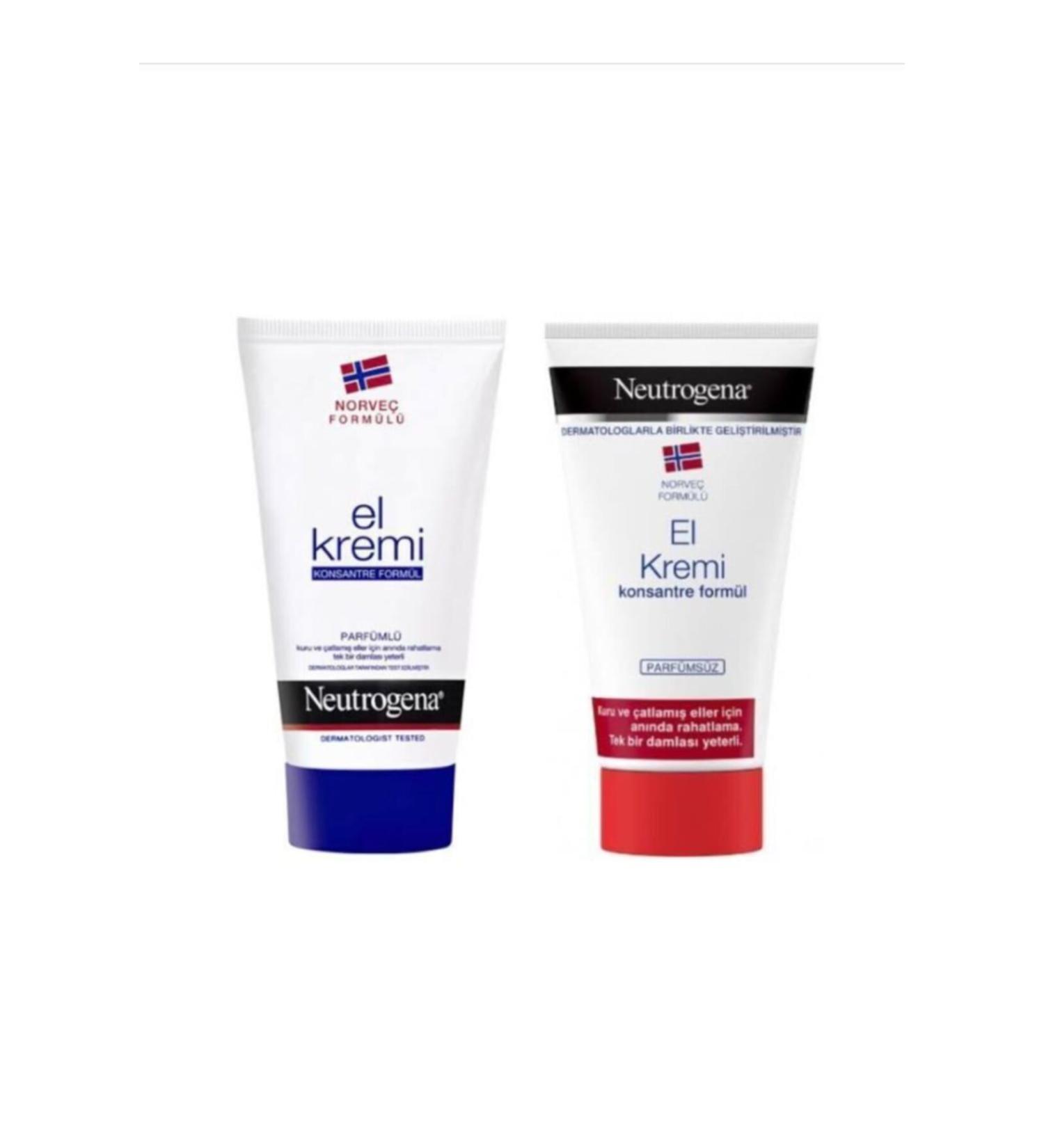 Neutrogena Perfumed Unscented Hand Cream 2 Pieces
