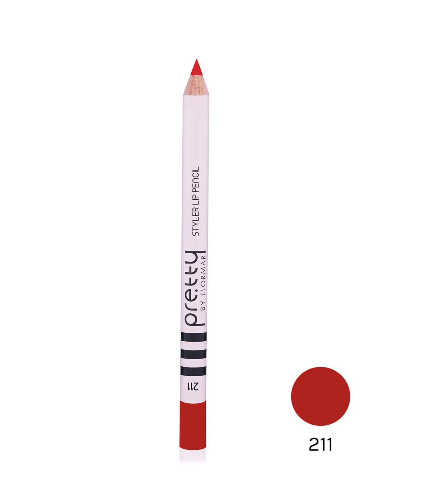 Flormar Lip Pencil - Pretty By Flormar Styler Lipliner 211 Scarlet 8690604469833
