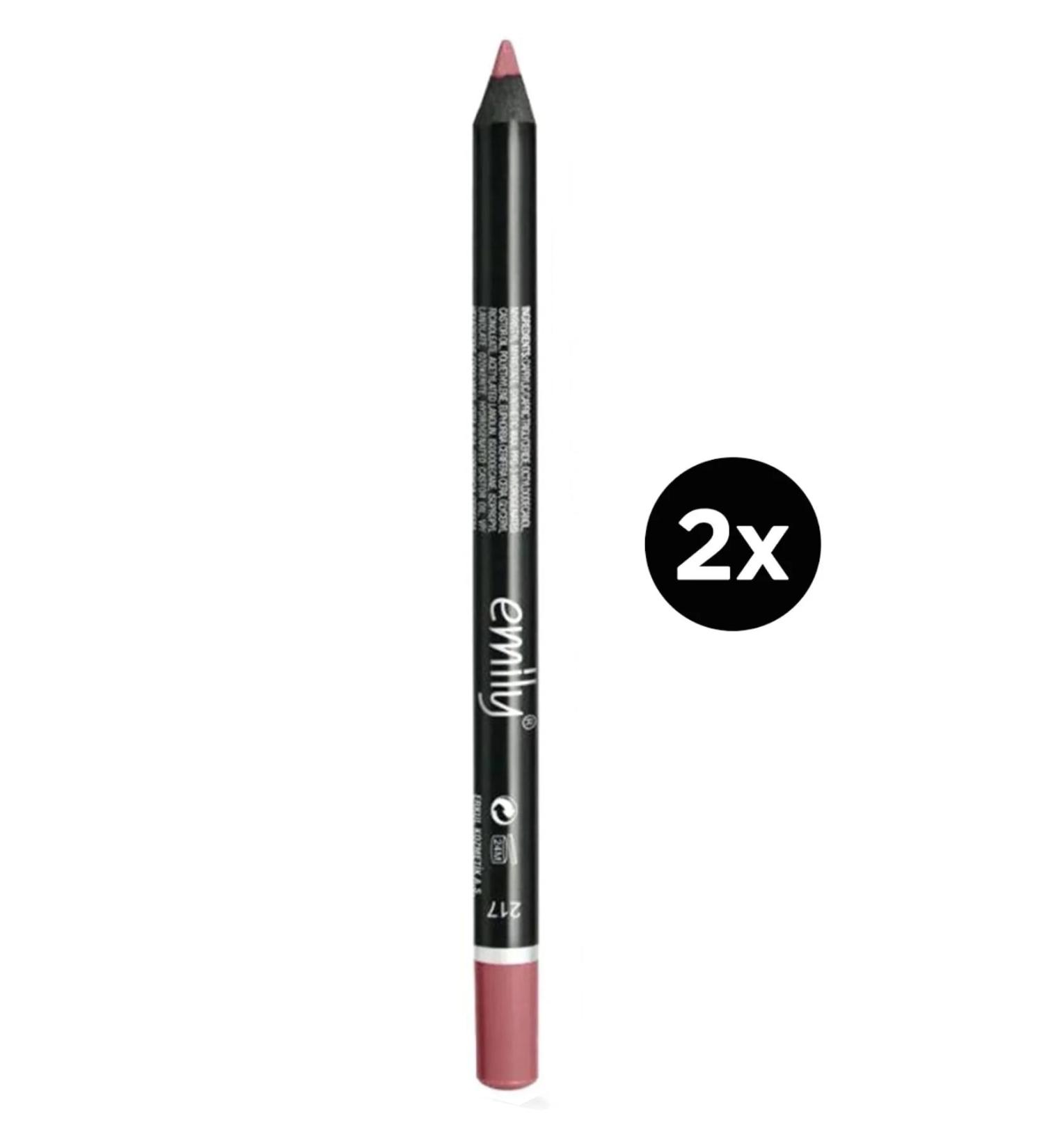 Golden Rose Emily Lip Pencil No: 217 2 Pieces