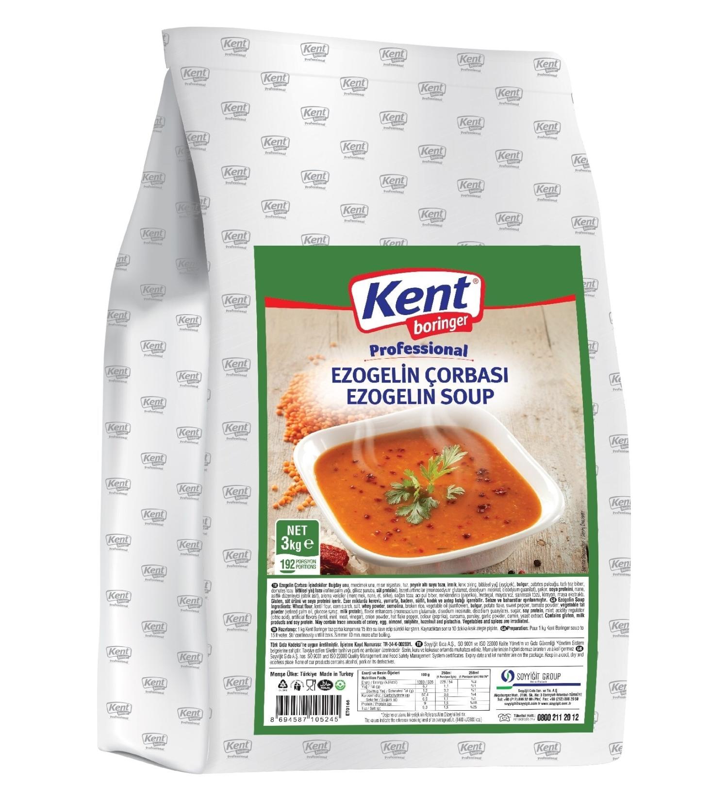 Kent Boringer Ezogelin Soup 3 Kg