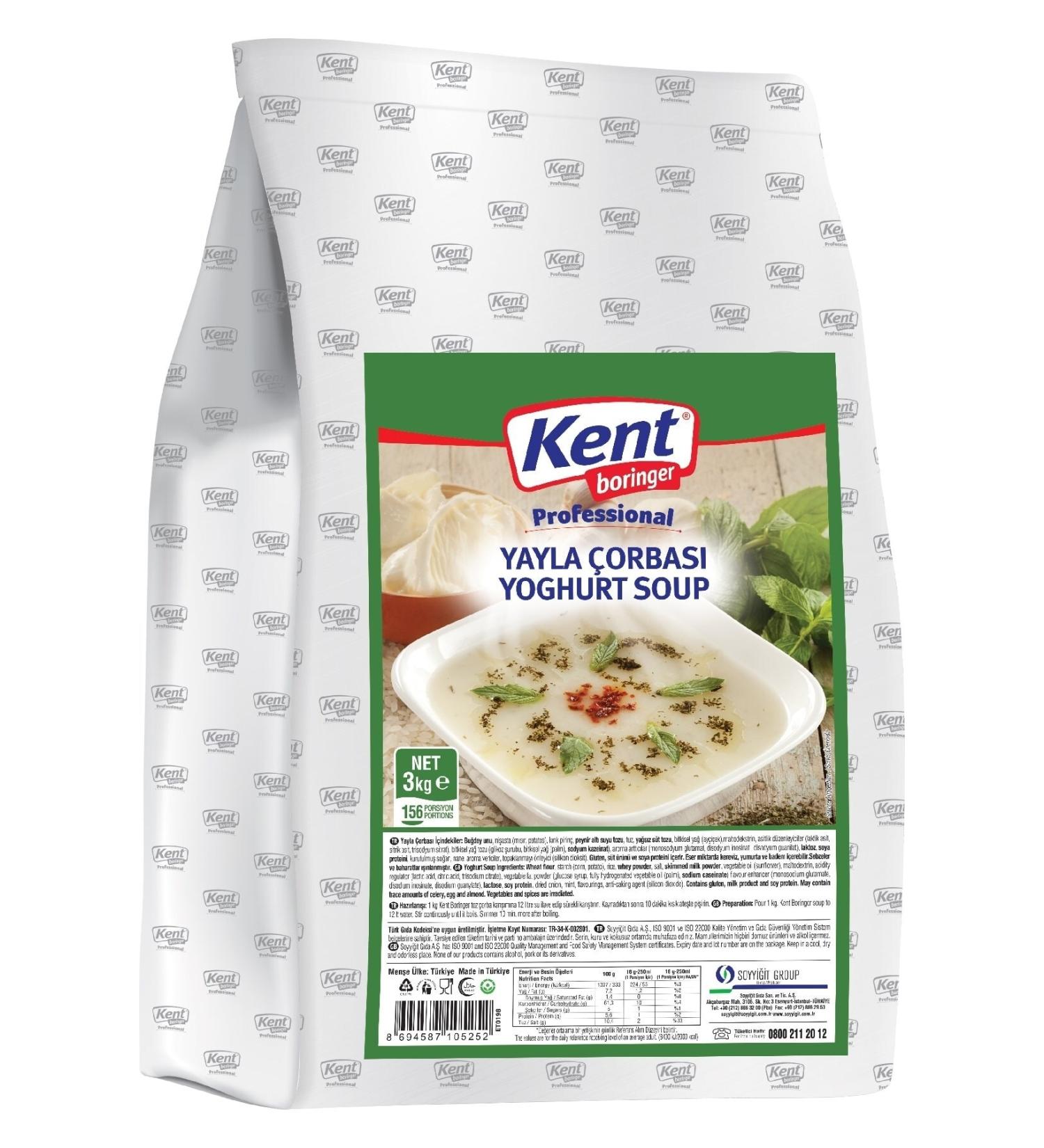 Kent Boringer Plateau Soup 3 Kg