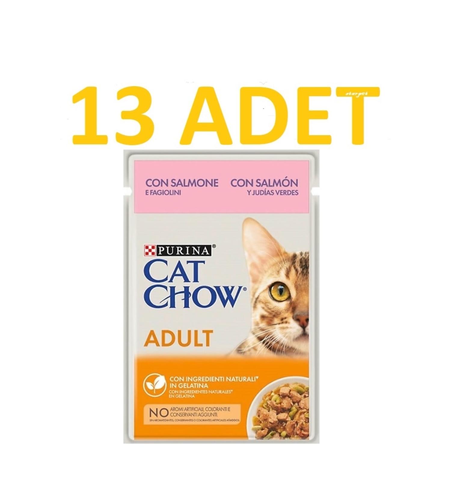 Cat Chow Salmon Cat Canned Food 85 Gr X 13 Pieces
