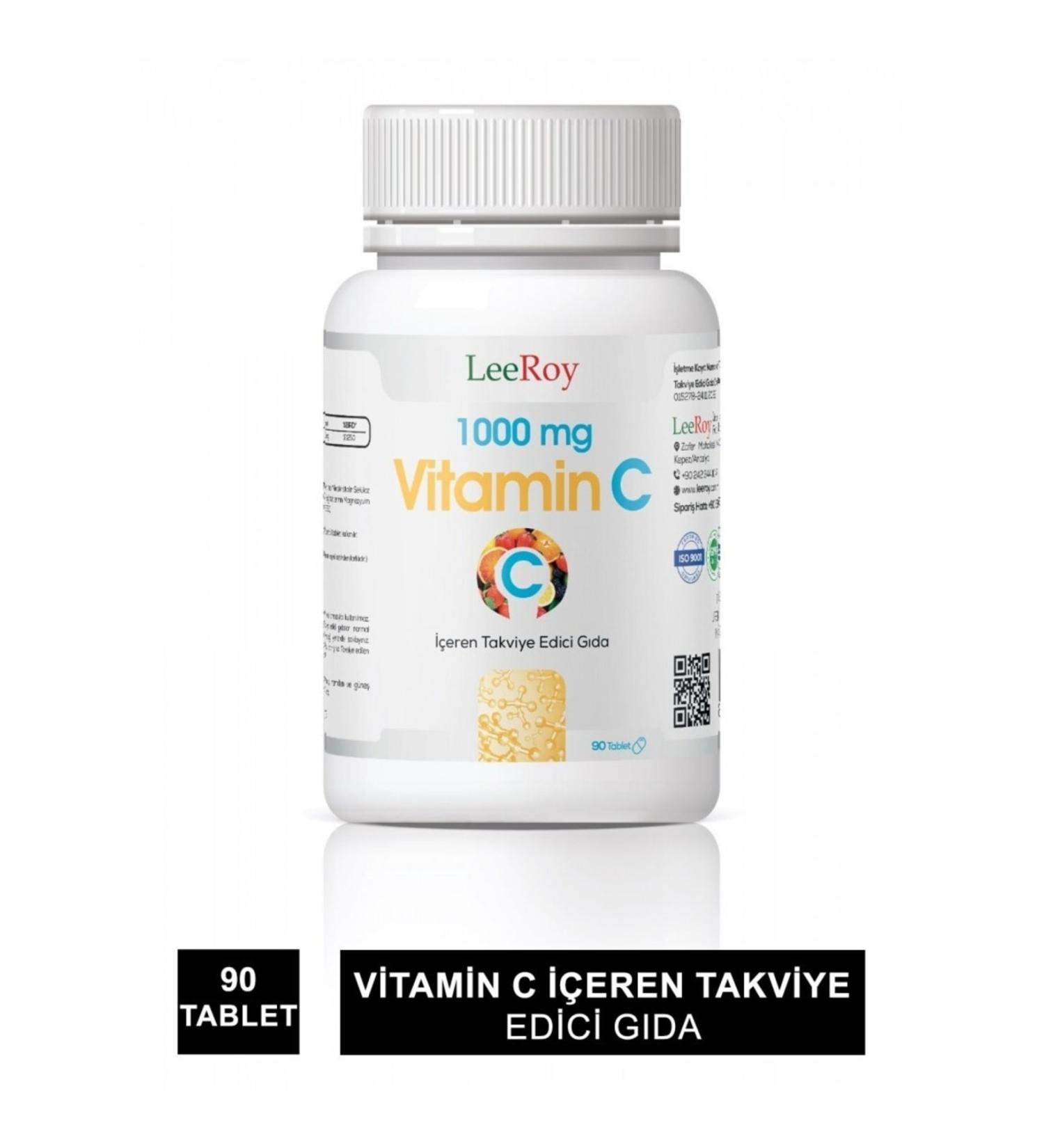 LeeRoy Vitamin C 1000mg 90 Tablets
