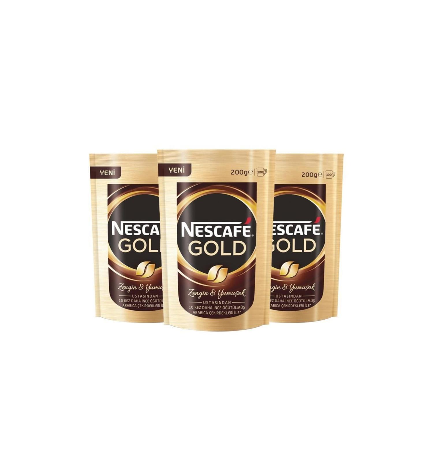 Nescafe Gold Instant Coffee 200 Gr X 3