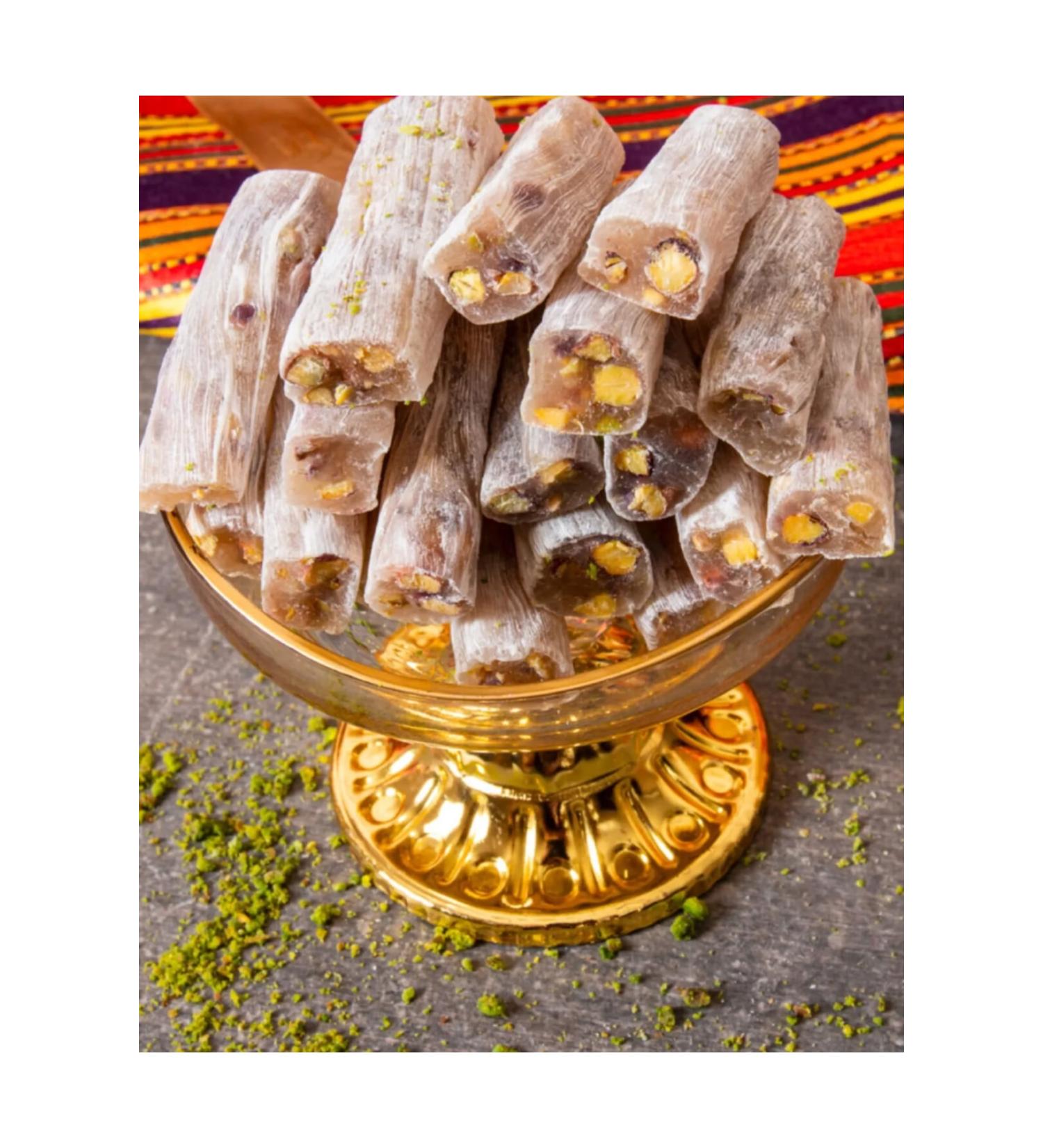 PISTACHIO BASKET Fitil Plain Pistachio Turkish Delight - 500 Gr