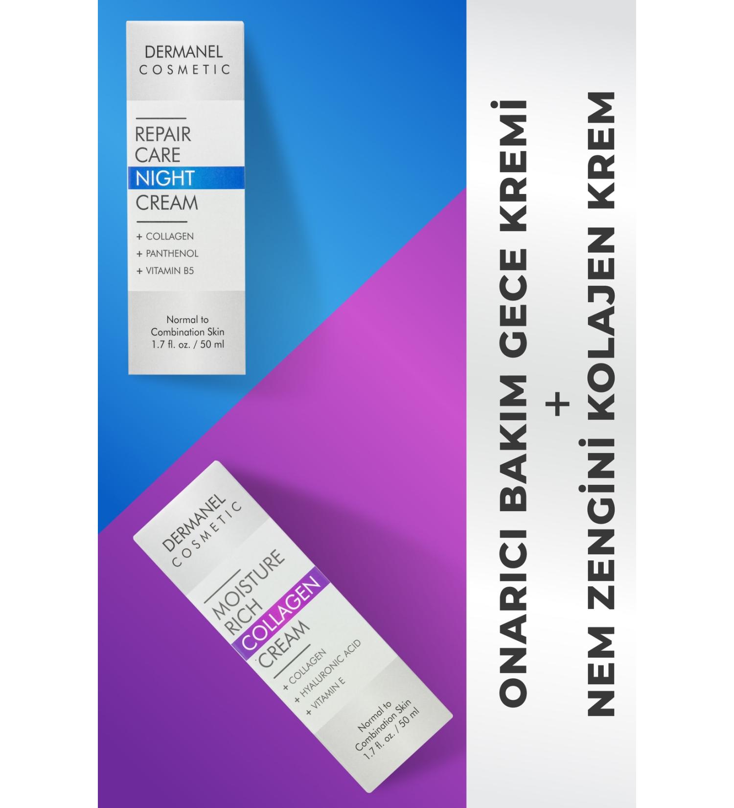 Dermanel Moisture Rich Collagen Cream Repair Care Night Cream